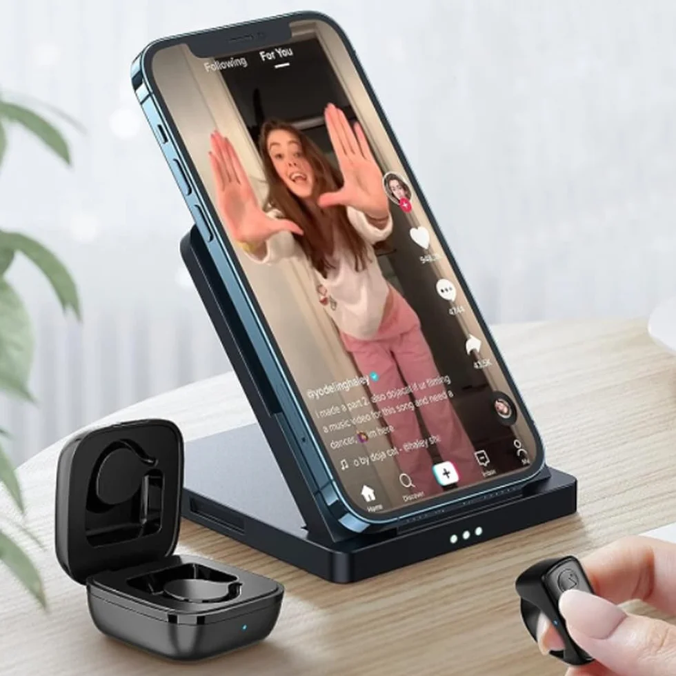 Kindle Page Turner Anello di controllo remoto Bluetooth con 2 modalità Modalità e-book Supporto modalità video breve Supporto per la rotazione delle pagine Regolazione del volume Scatto