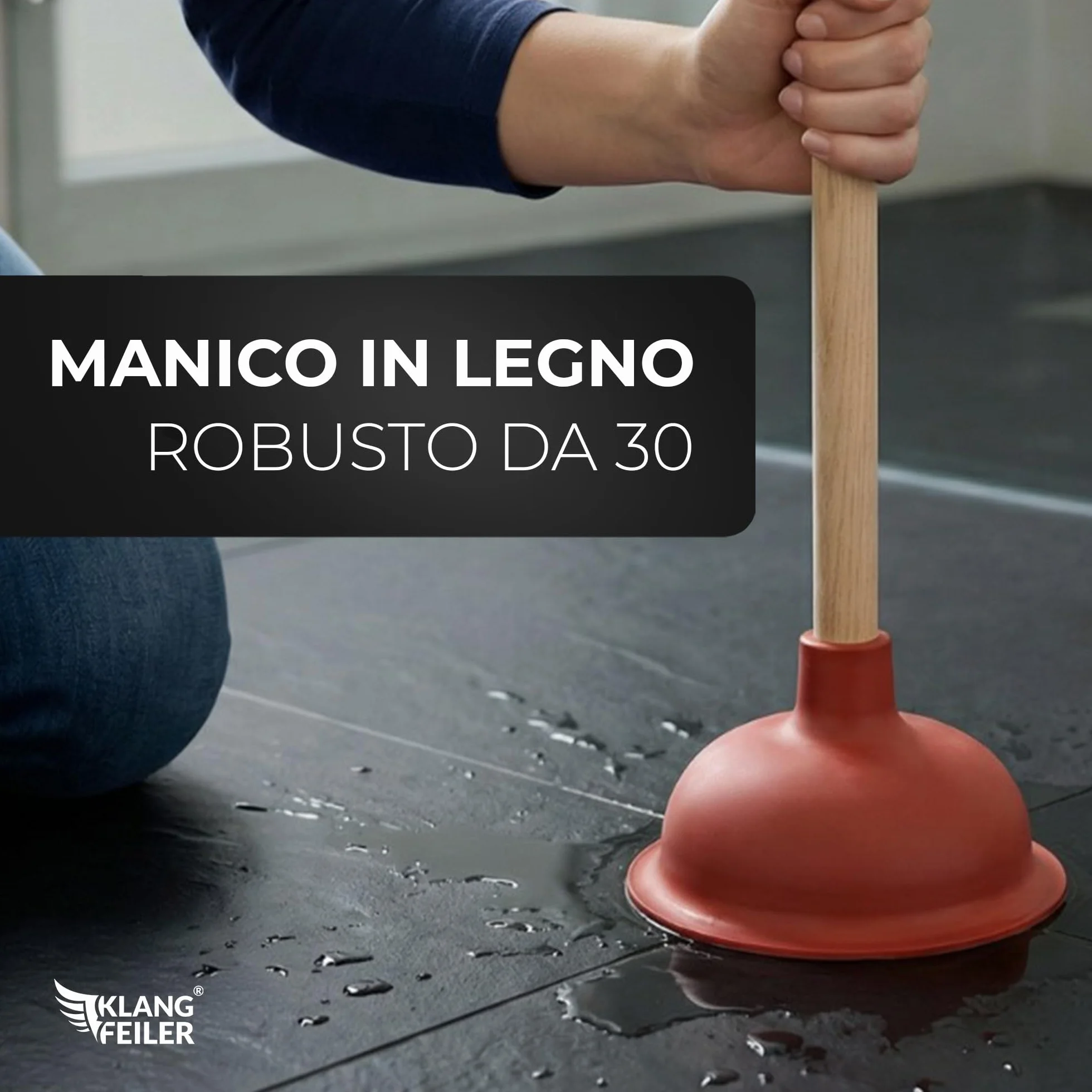 Klangfeiler® Ventosa sturalavandini 140mm sturalavandino wc bagno doccia cucina