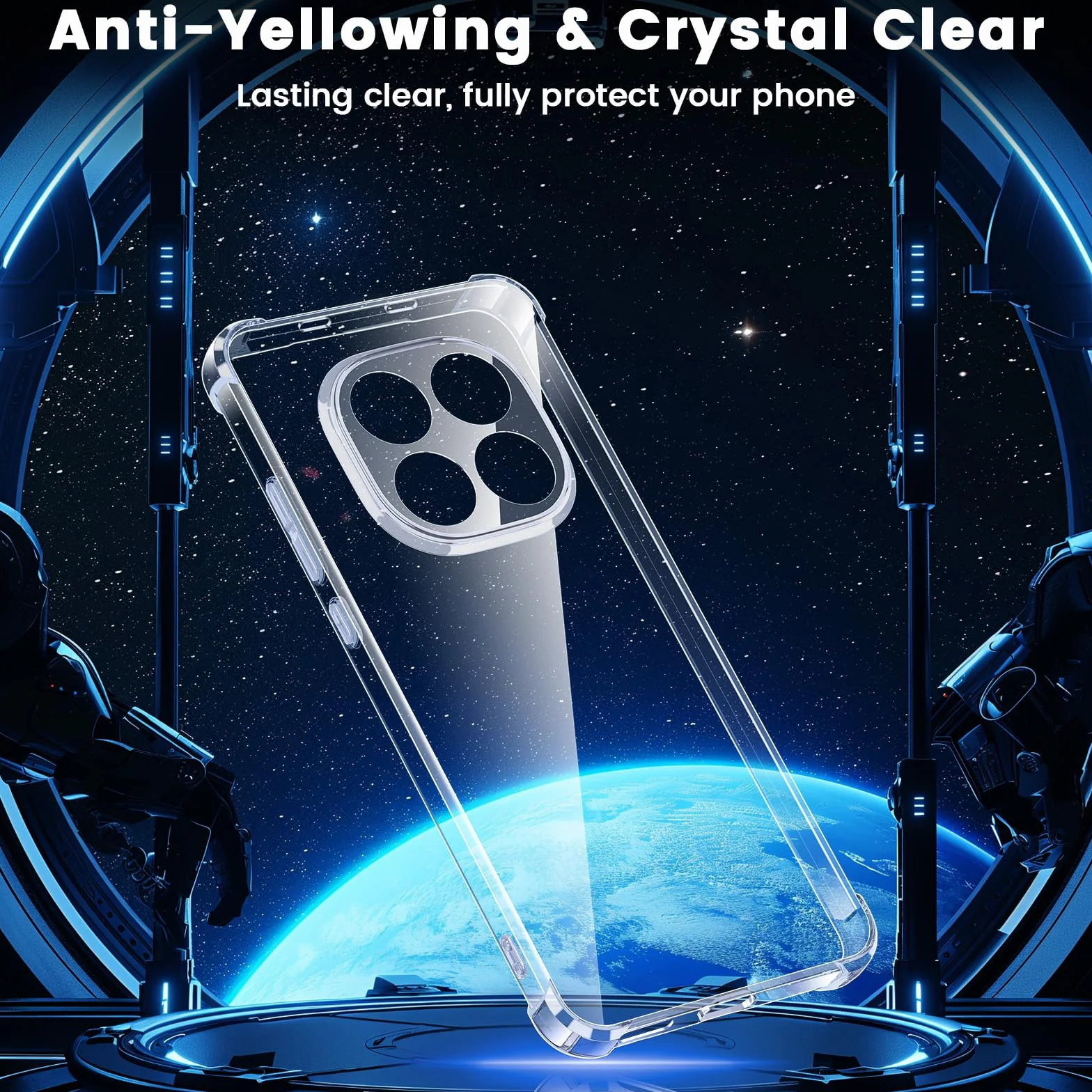 Yohii Cover per Xiaomi Redmi Note 15 4G / 5G / Poco M8 5G, [Protezione Fotocamera] Custodia Antiurto Chiaro, TPU Morbido Silicone Antigraffio Anti Ingiallimento Case, Trasparente