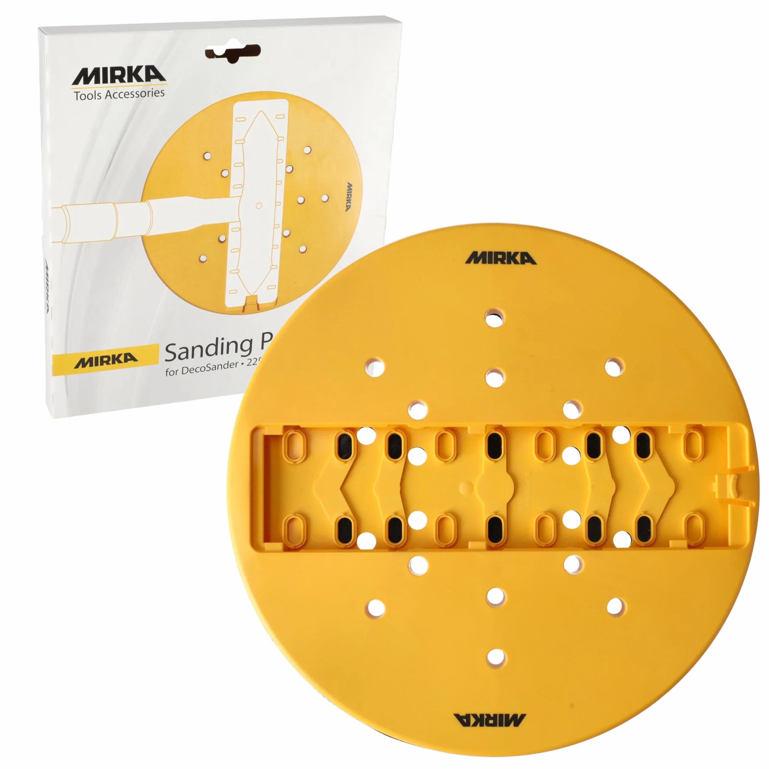 Mirka Platorello Ø 225 mm con fissaggio a strappo per levigatrice manuale DecoSander