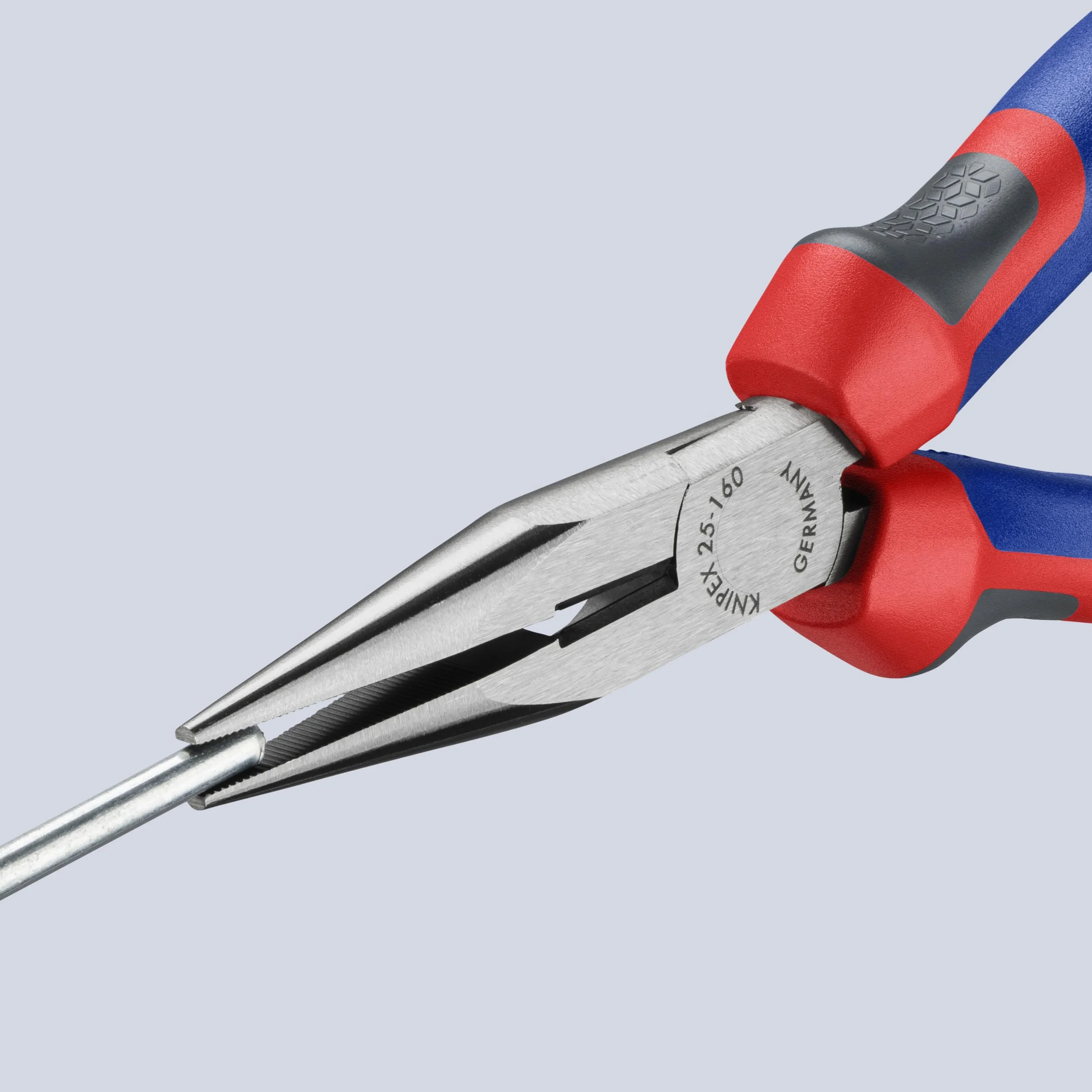 KNIPEX Pinza per meccanica becchi mezzotondi tronchese manici comfort 160 mm 25 02 160