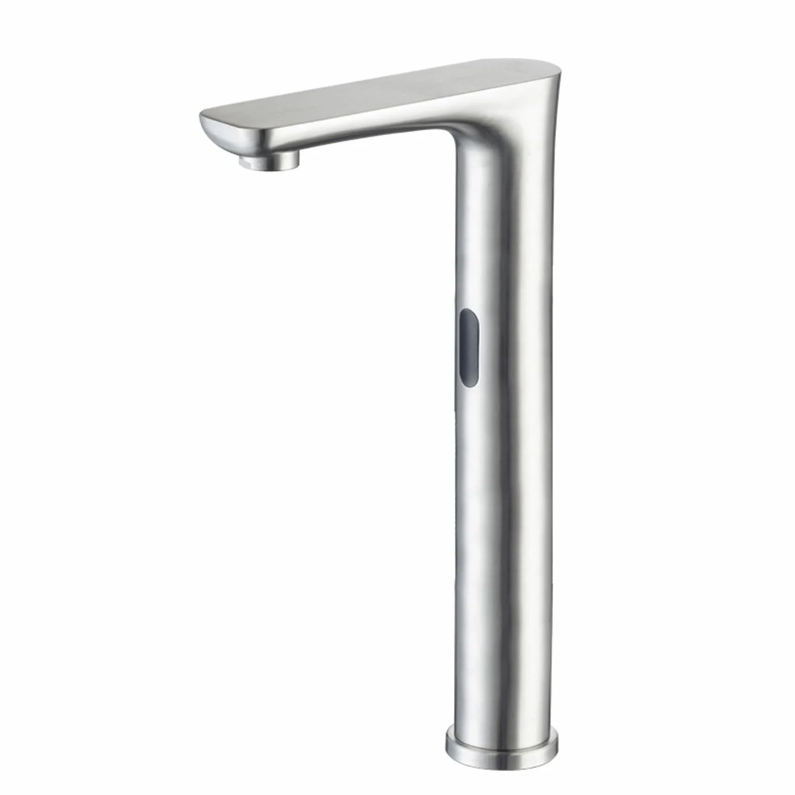Rubinetto Sensore Bagno Spazzolato Miscelatore Lavabo Alto Automatico con Sensore a Infrarossi