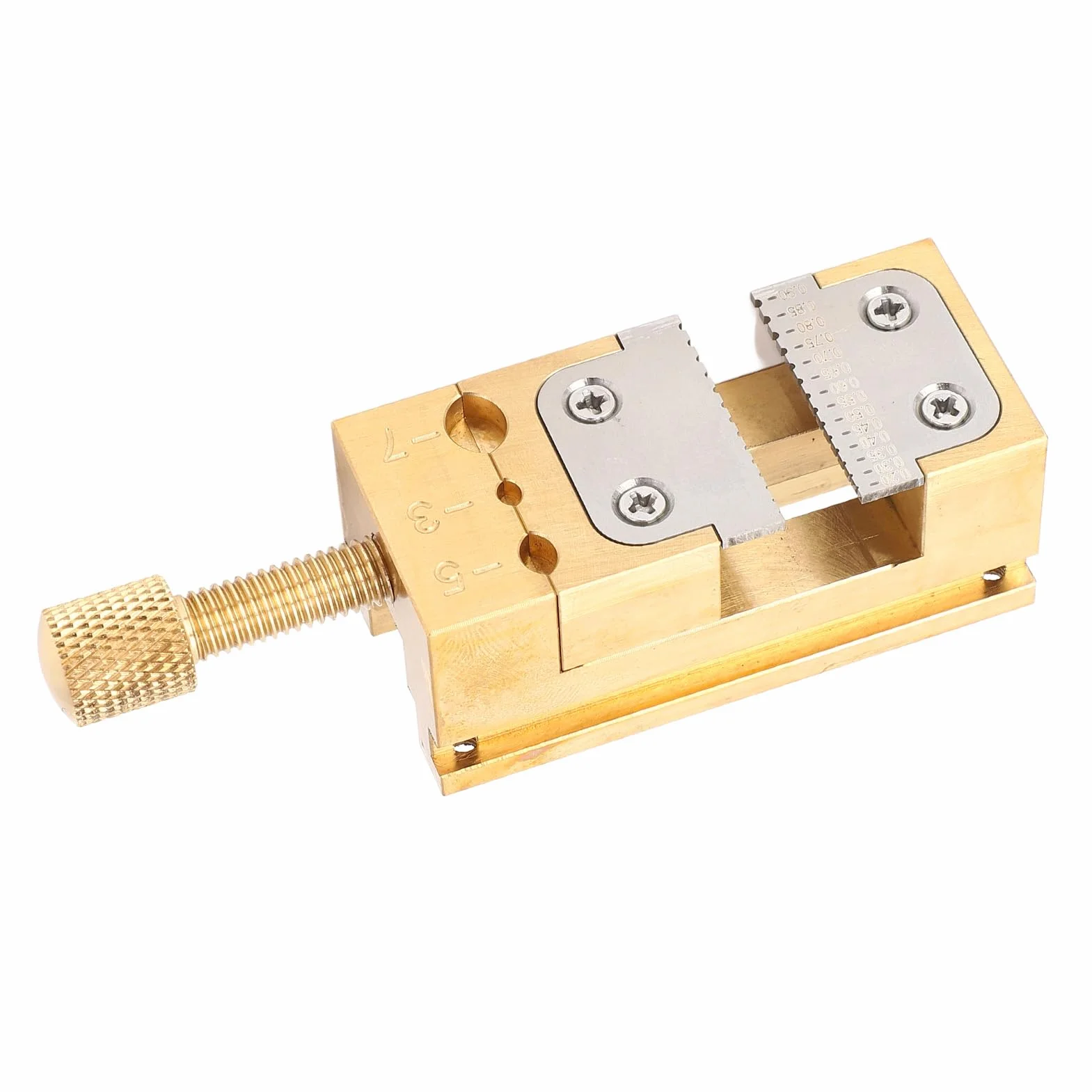 Demeras Supporto per Lancette dell'orologio, Morsa da Banco Resistente all'usura Apertura 0,2-0,9 Mm per Riparazione Orologio da Polso