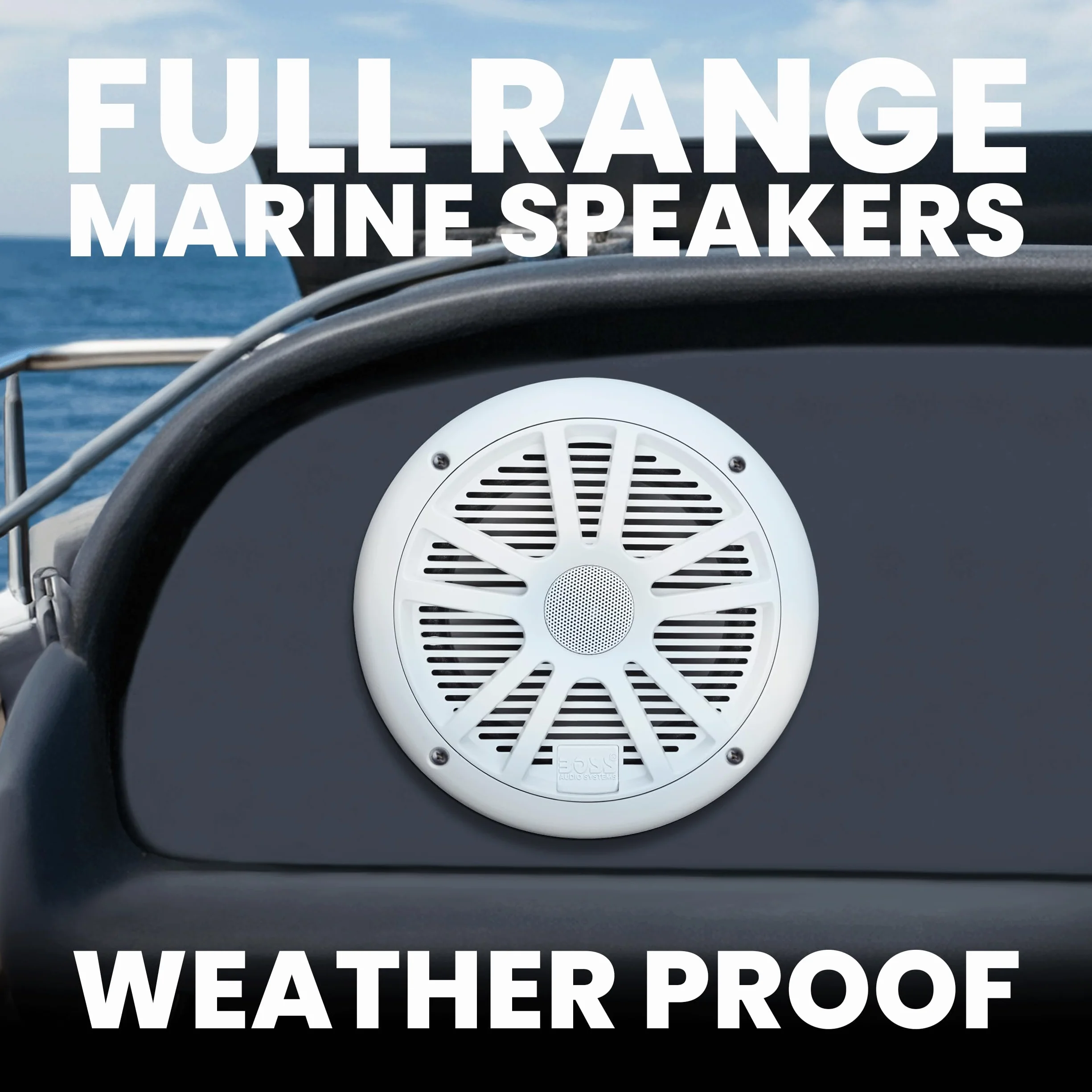 Boss Audio Systems Marine Bianco altoparlante