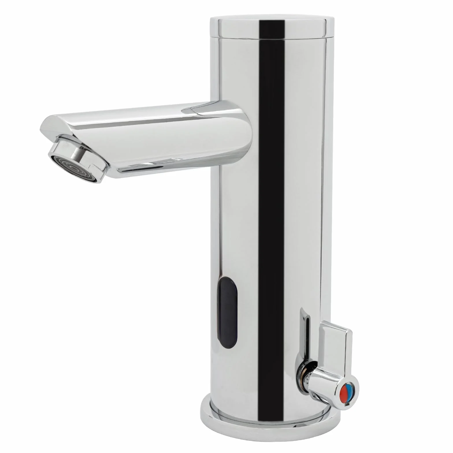 Rubinetto con sensore senza contatto elettronico per cucina bagno acqua fredda/calda cromato risparmio d'acqua