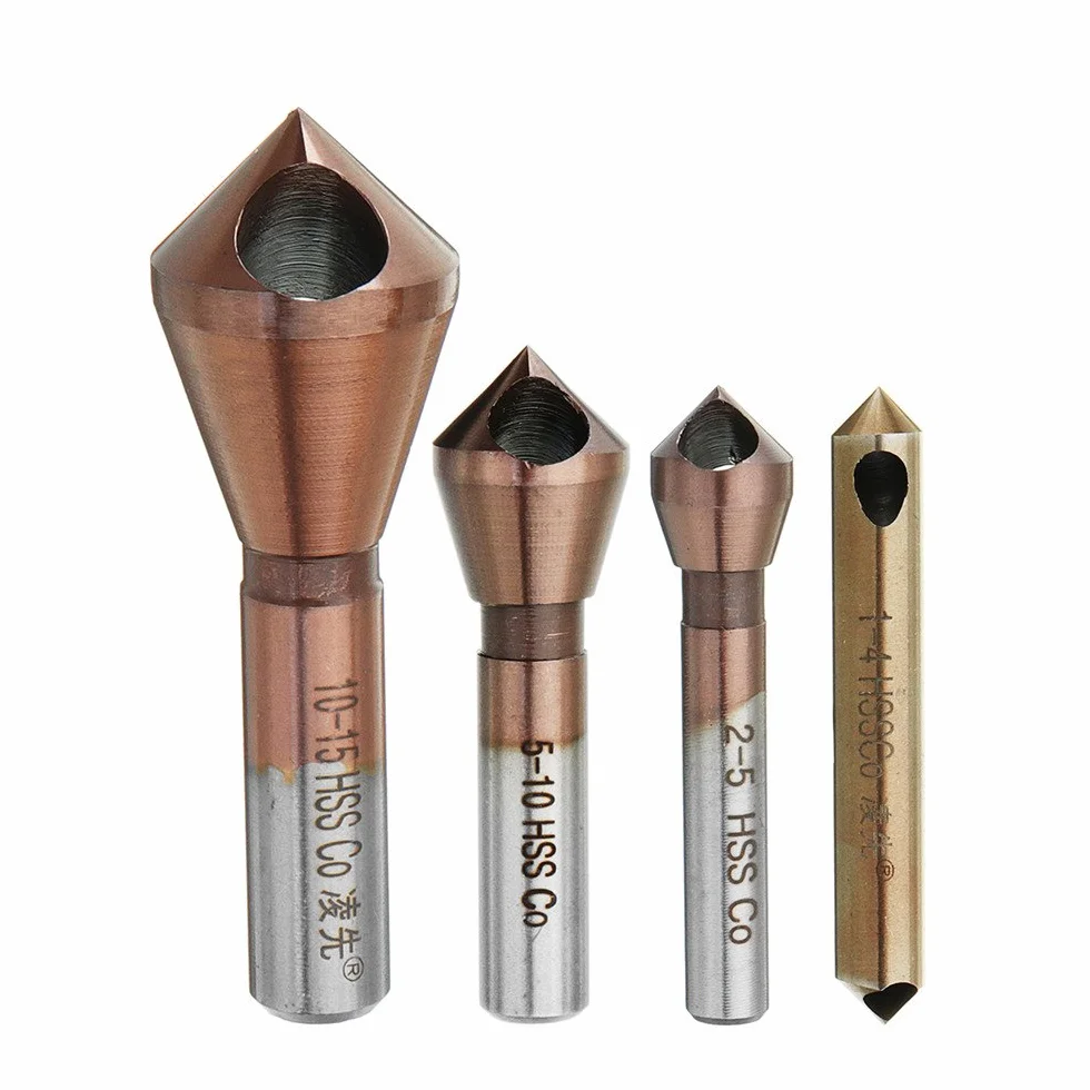 EsportsMJJ M35 Cobalto Svasatura Trapano Bit 10-15Mm Sbavatura Punta Smussatura