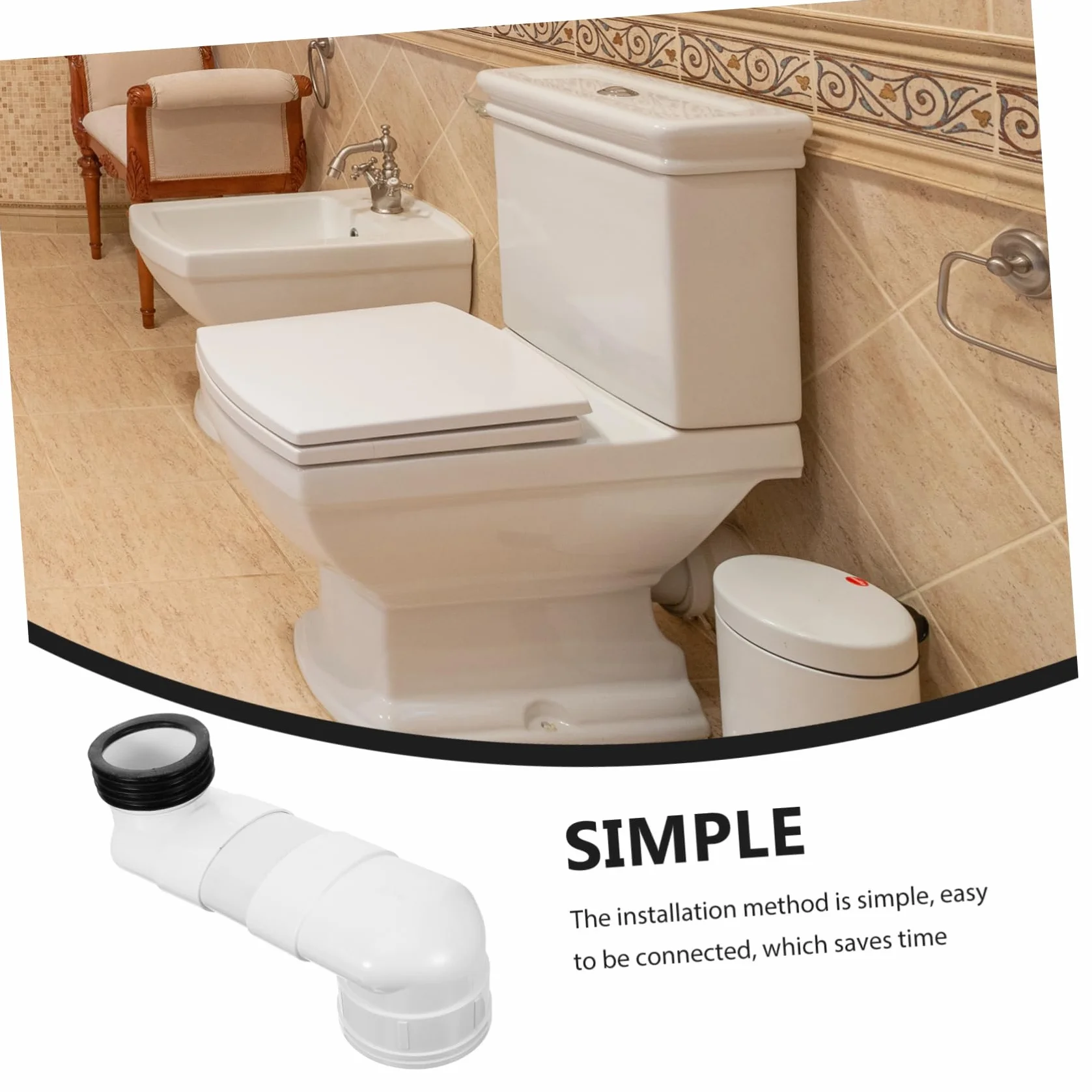 Raccordo di Scarico per WC Closestool Dispositivo di Spostamento