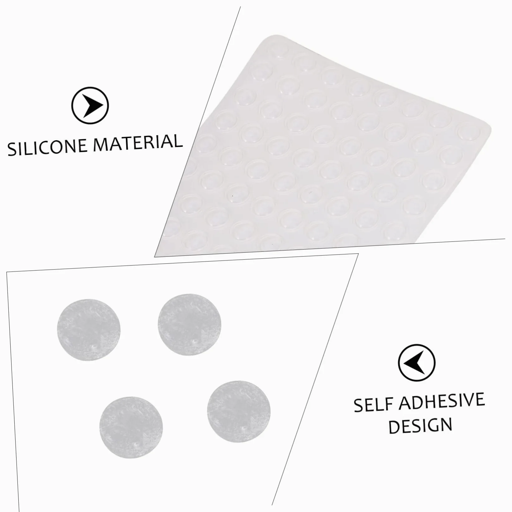 SHINEOFI 5 set Protezioni Per Mobili Anticollisione In Particelle Colloidali Per Mobili Da Cucina Paracolpi Per Paracolpi Per Ante Di i Per 2 fogli*5