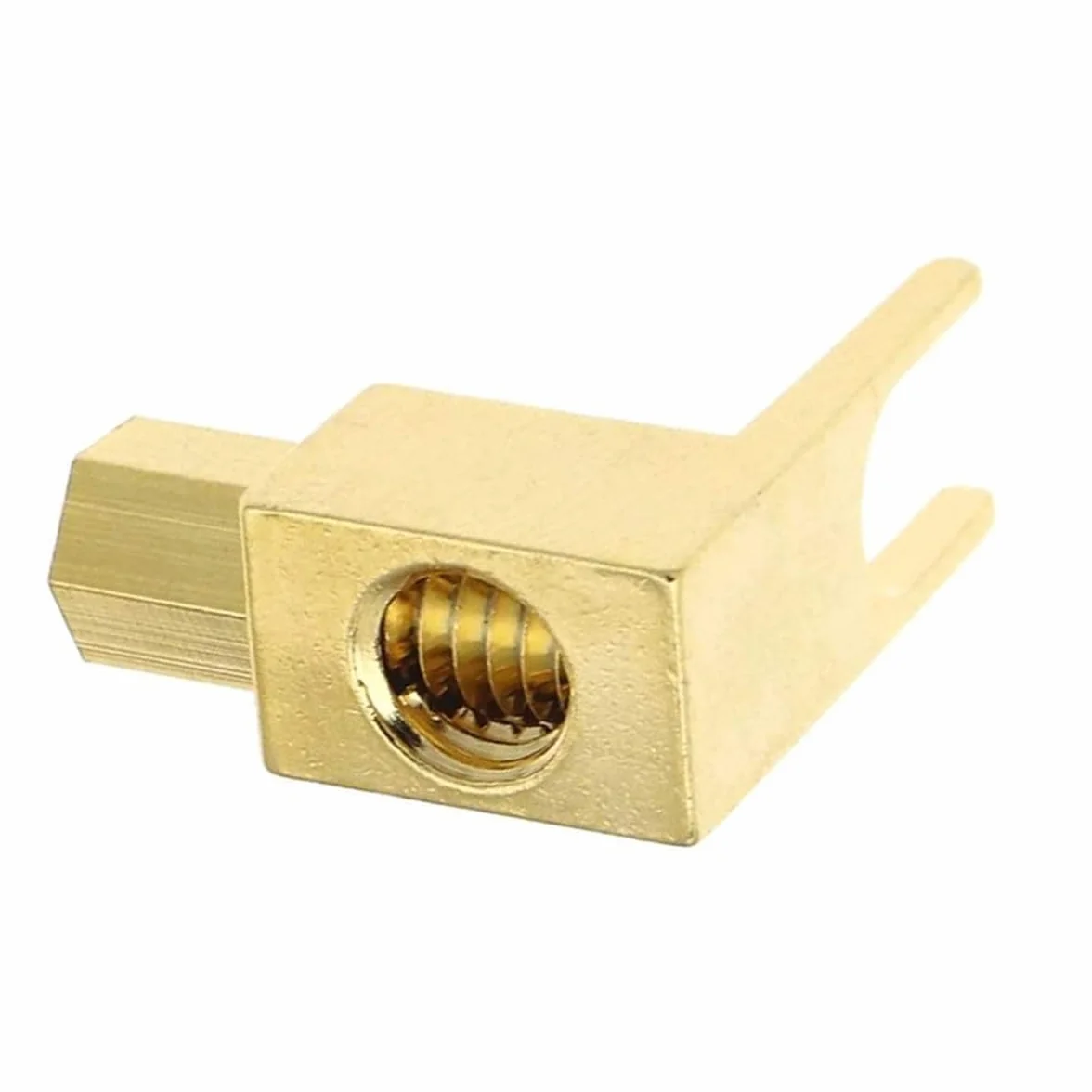 WANGCL 8 pezzi Connettore per cavo altoparlante, adattatore da banana a forcella Hi-End Cavo altoparlante Filo forcella rettangolare For-k e connettore a morsetto