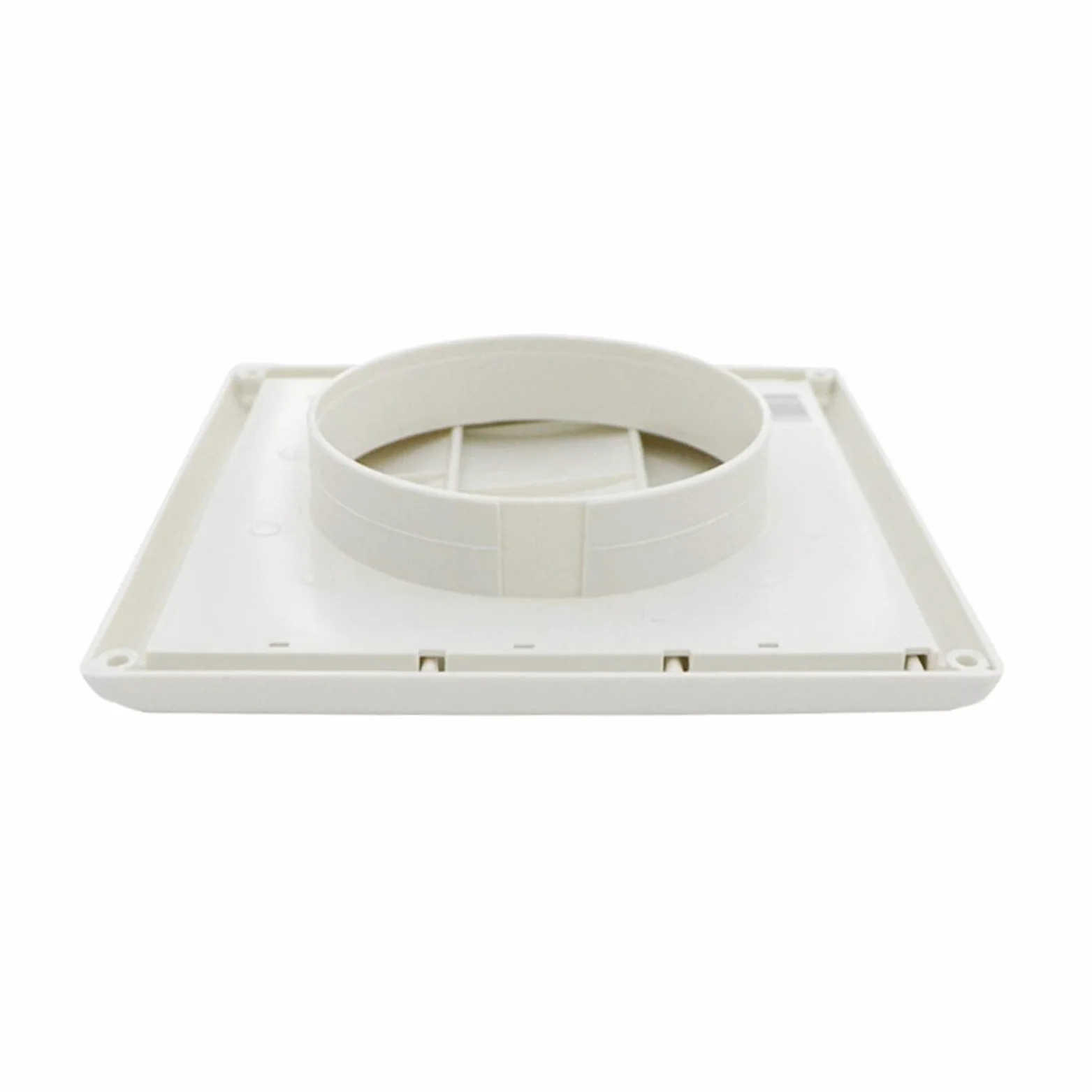 Griglia di ventilazione a parete in plastica | Bianco: scarico con feritoia in plastica for condotto a parete e ventilatore
