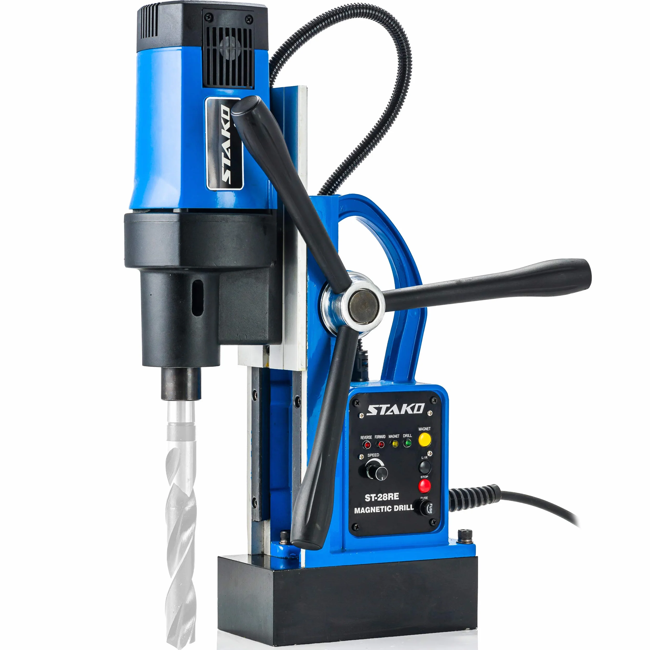 STAKO Trapano magnetico 1800 W ST-28RE Max.Ø80 mm Forza magnetica 16500N Weldon 19 mm mandrino 3-16 mm