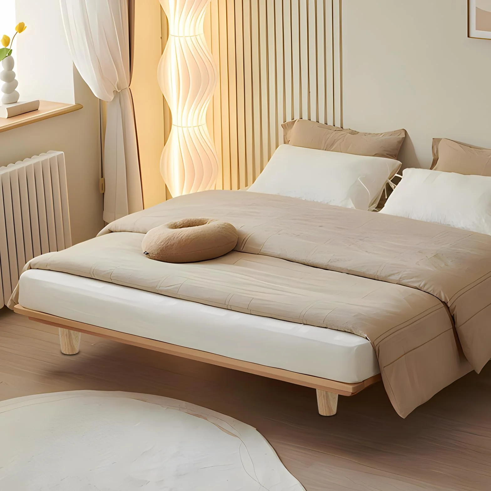 Gambe per Mobili in Legno Massello Rovere 15cm Coniche 4 Pezzi con Piastra di Montaggio