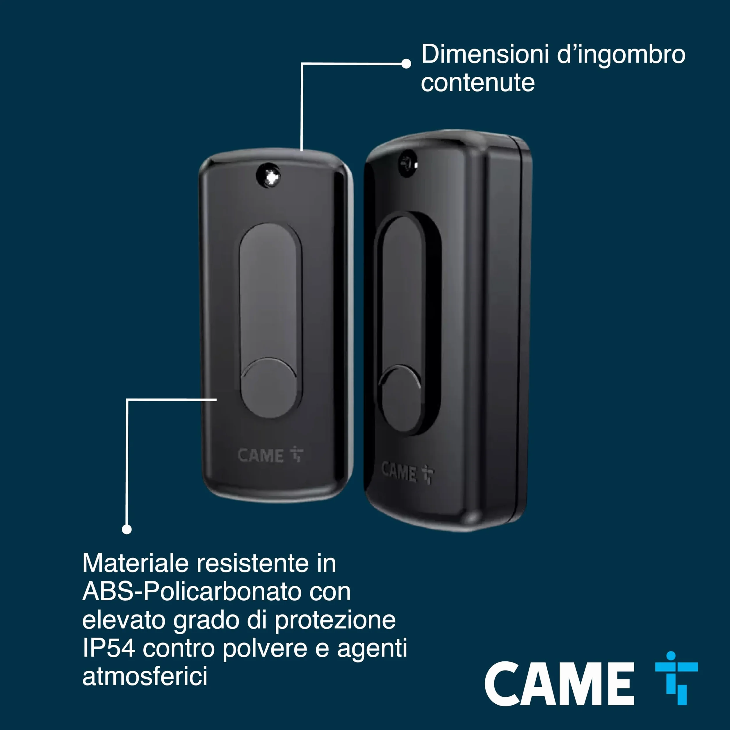 CAME Coppia fotocellule DIR a raggio infrarosso esterno portata 10m 12-24V AC/DC