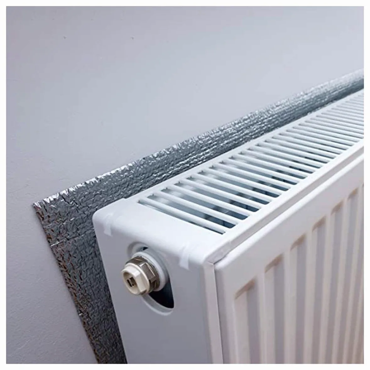 Lamina Termoriflettente Pannelli Termoriflettenti in Alluminio Termosifoni, per Termosifoni, Caloriferi, Soffitto, Parete, Facciata Isolante per Sottotetti, Protegge da Freddo, Caldo e Luce (Size : 1