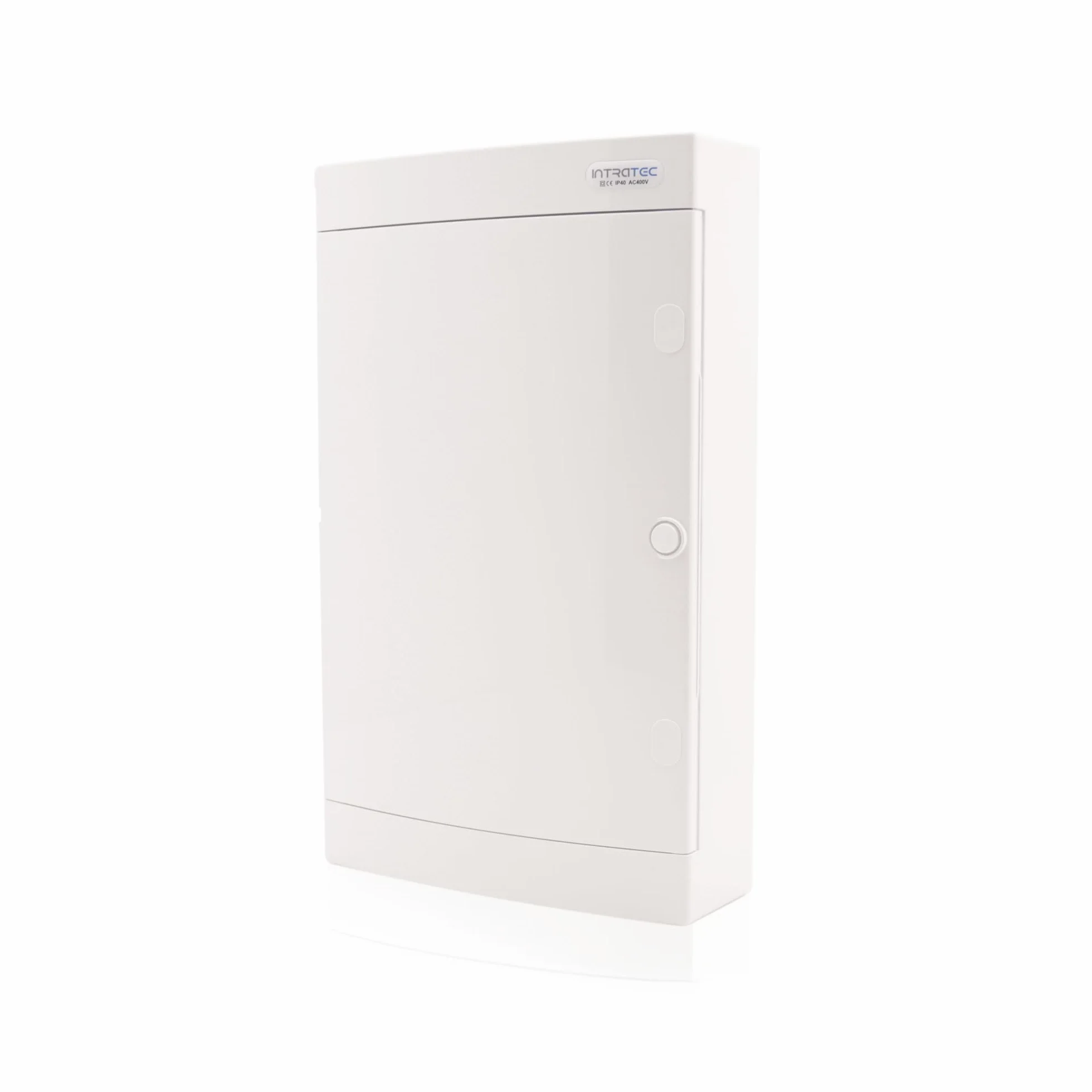 Intratec ripartitore di comunicazione a parete, IP40 – Distribuzione multimediale per casa connessa, armadio per sistemi multimediali, 287 x 485 x 112 mm, bianco