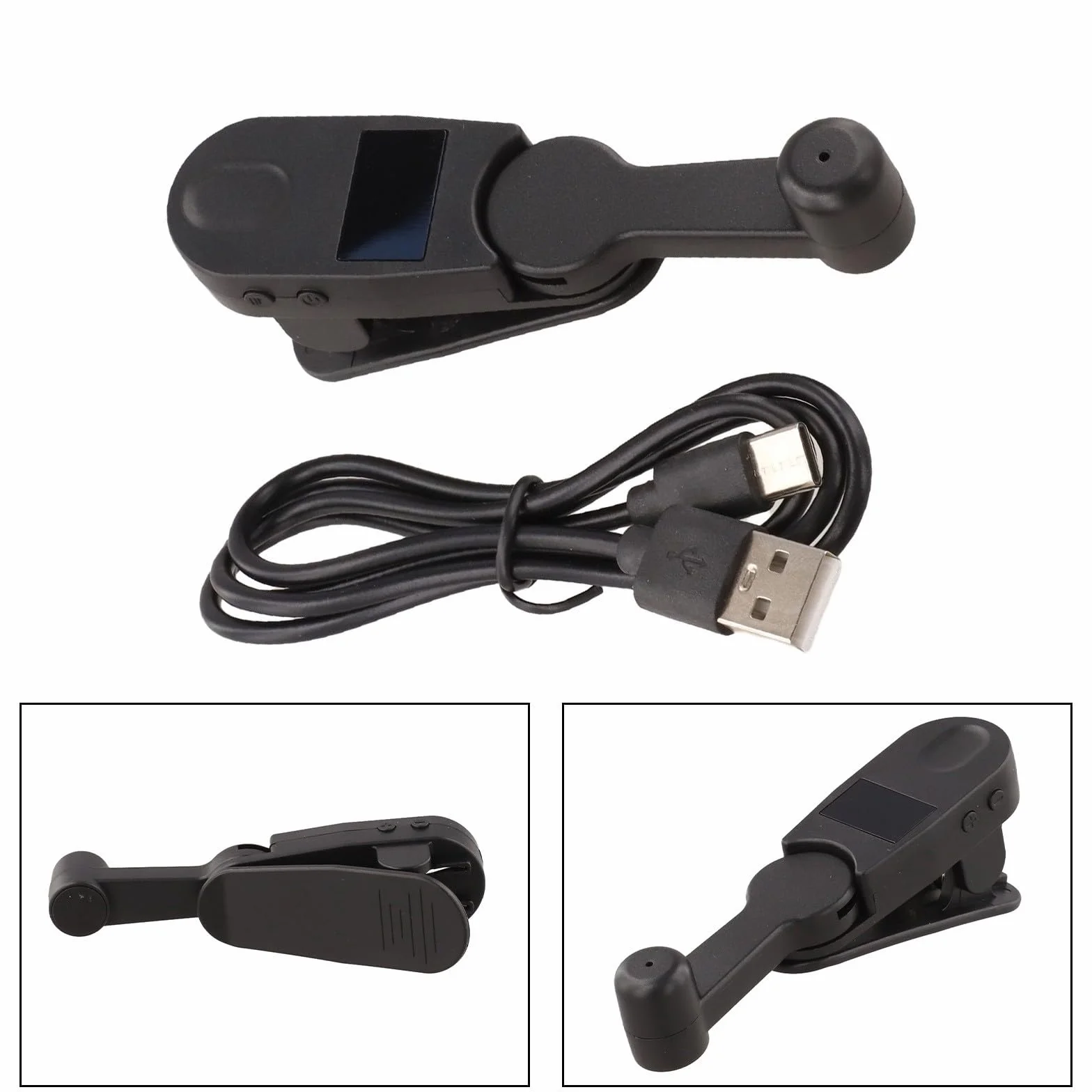 Clicker automatico ad alta velocità per cellulare e tablet, con impostazioni di cambio variabile da 1 a 198 e display digitale trasparente per operazioni di clic rapide (nero)