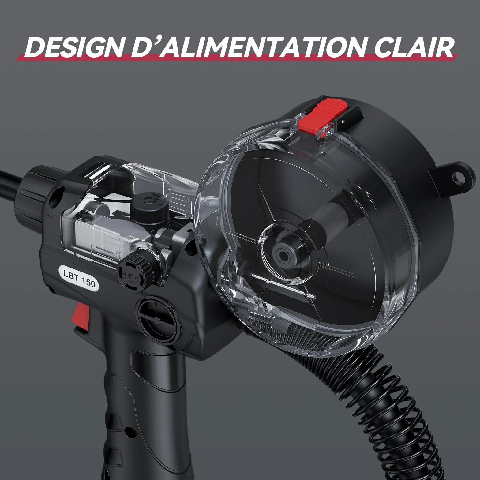ARCCAPTAIN Spool Gun per saldatura in alluminio attacco europeo 5 poli 3 m per MIG205MP MIG205PRO