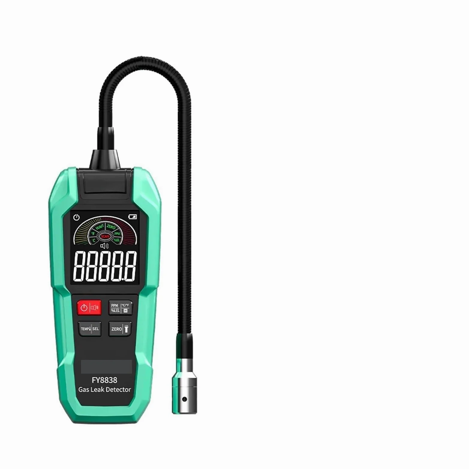 Rilevatore di gas naturale, rilevatore perdite con collo cigno da 38 cm, localizzazione della fonte come propano, metano e butano