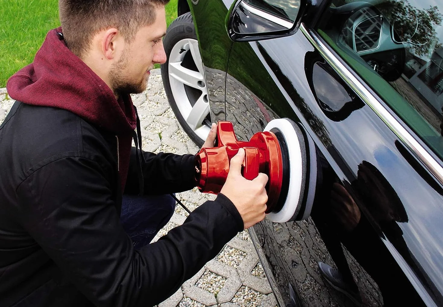 Einhell CC-PO 90 Lucidatrice per Auto 90W 3700 Rpm 240mm Rosso