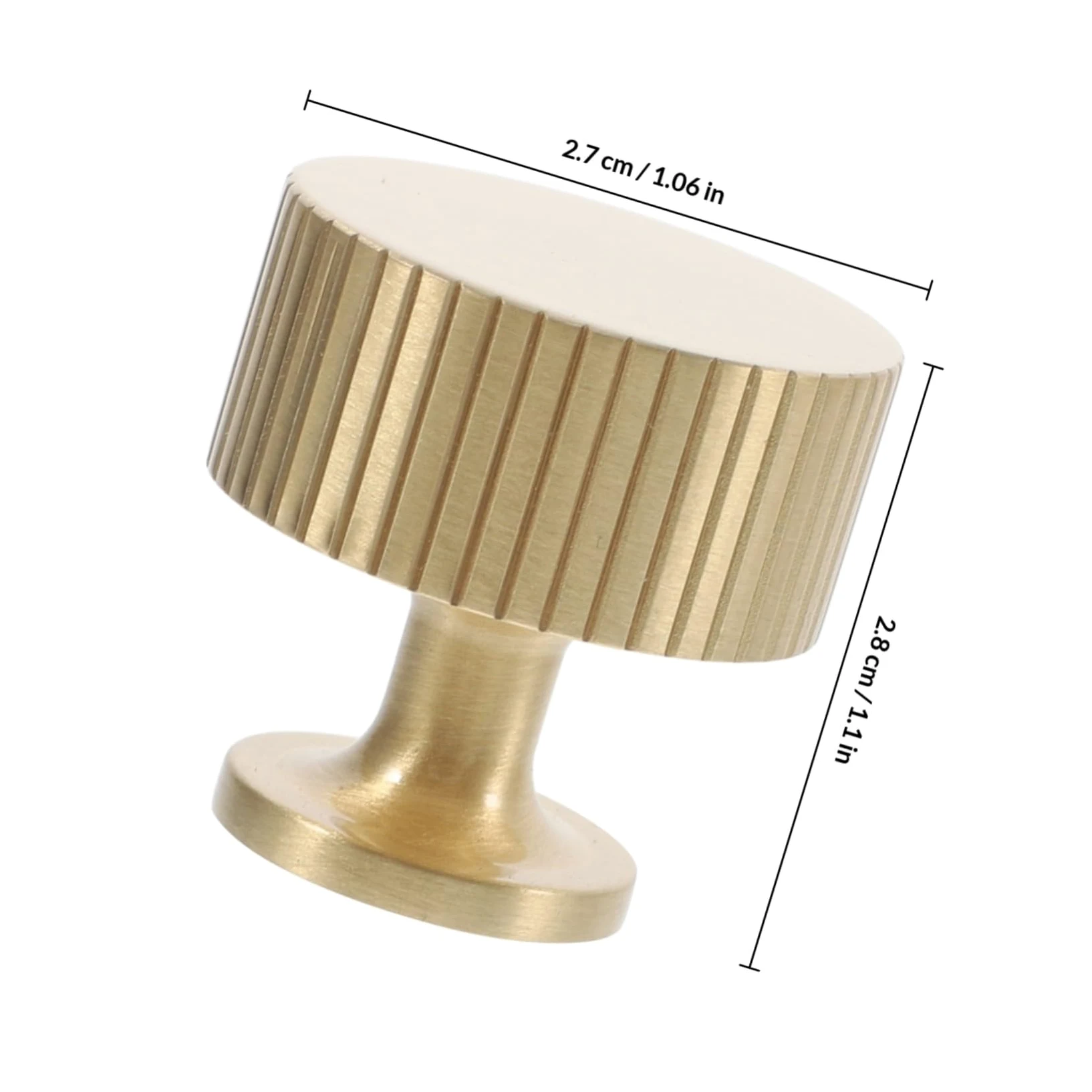 balacoo Pomelli per Mobili in Ottone Oro 5 Pezzi Manopole Rotonde per Armadi e Scarpiere Design Europeo Elegante Installazione Facile