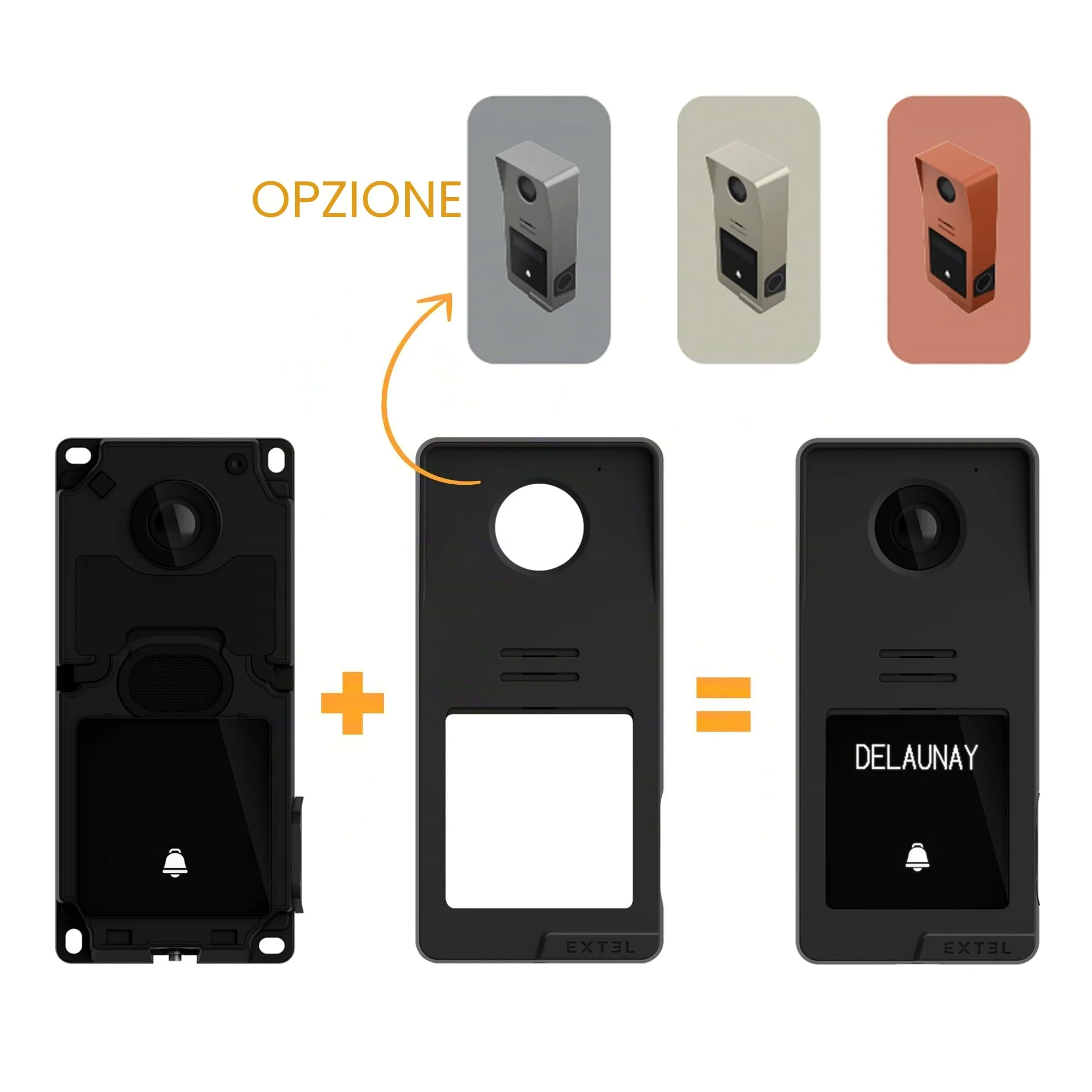 Extel - Videocitofono cablato collegato con accesso tramite impronte digitali - Digital Connect - Extel - 720335 -