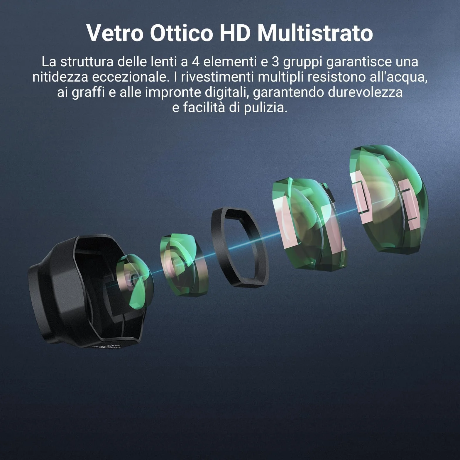 NEEWER Teleconvertitore Compatibile con DJI Osmo Pocket 3/Pocket 4/Xtra Muse, Lente Magnetica in Vetro Ottico HD Multistrato a 4 Elementi e 3 Gruppi, Accessori per Action Camera Gimbal, LS-84