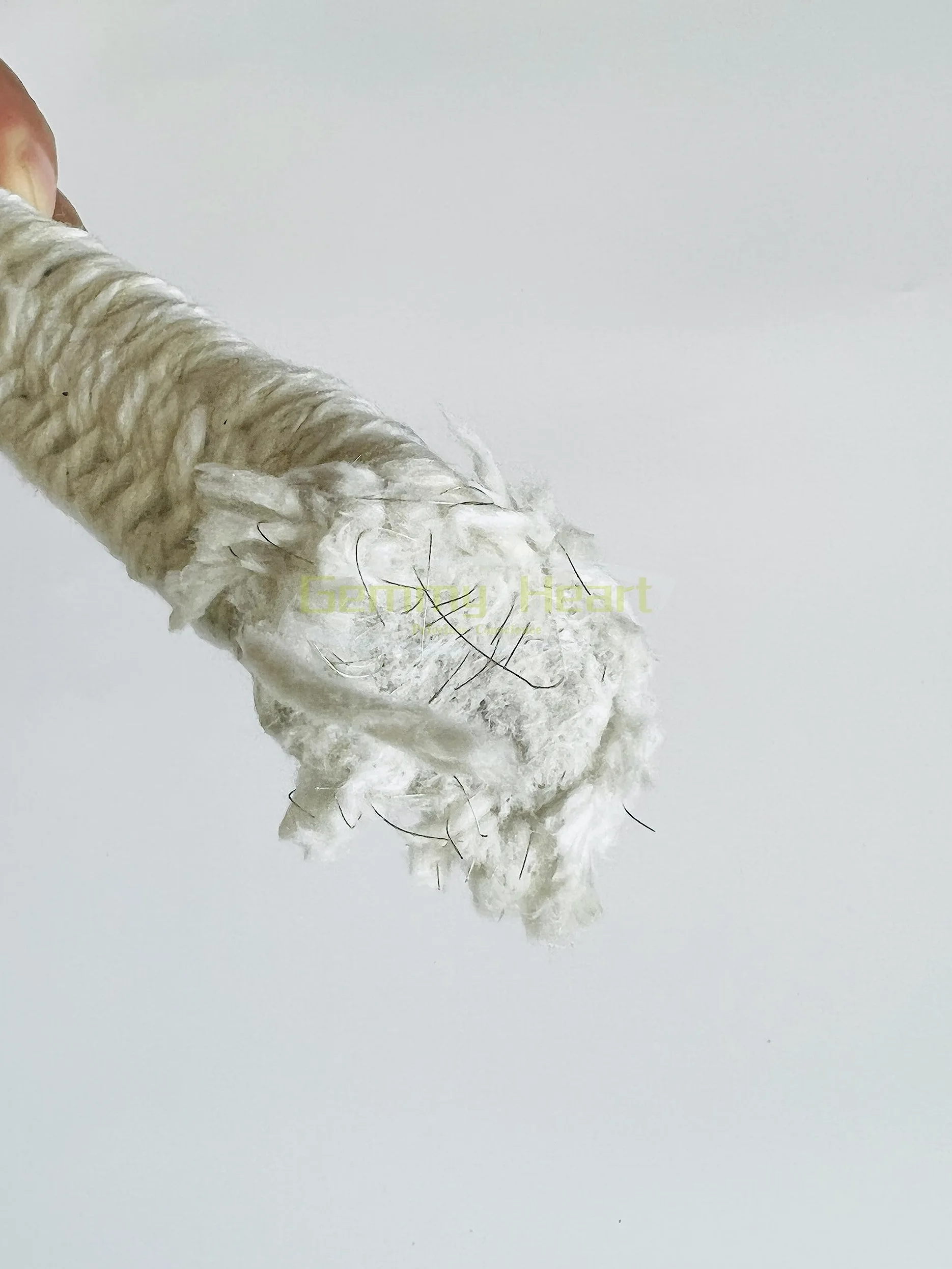 Nastro in fibra ceramica per confezionamento di pressacavi ad alta e bassa temperatura, isolamento ignifugo da 5 m, per sigillatura industriale e uso ad alta temperatura (30 mm x 30 mm)