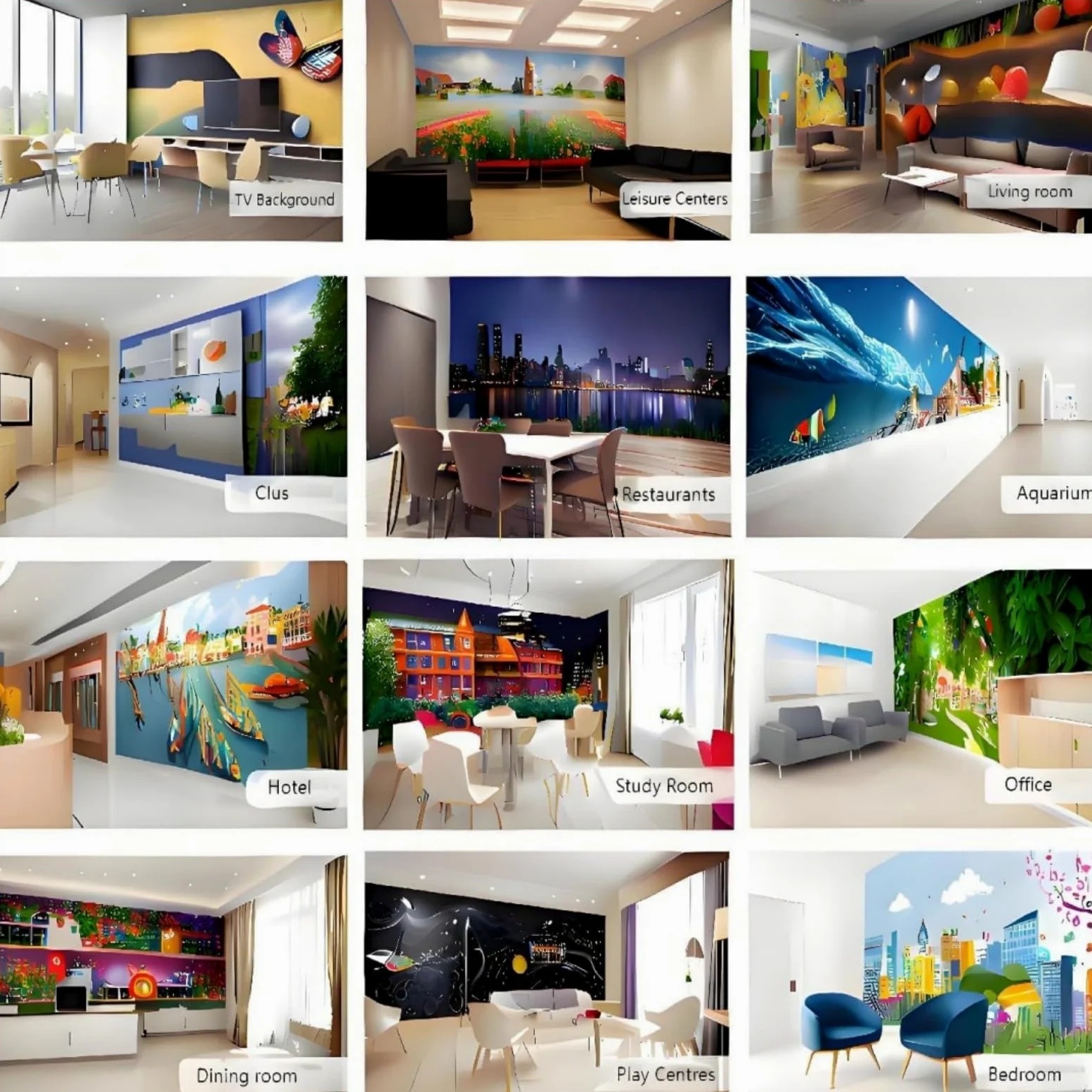 Carta da Parati Fiori astratti su muro di mattoni300 x 210 cm Fotomurale TNT Beige chiaro Decorazione Parete Moderna per Soggiorno Camera da Letto