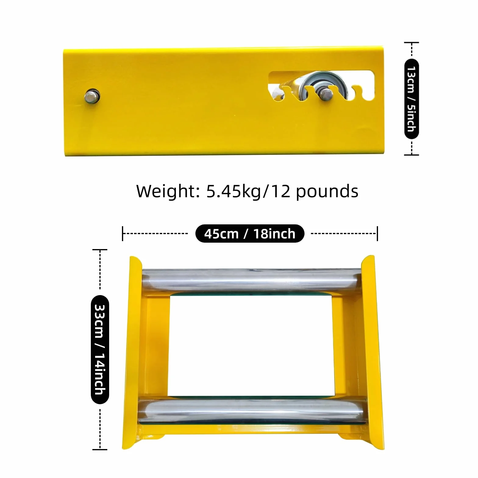 Tamburo Avvolgicavo Monoblocco Supporto Porta Bobina Compatibile Svolgi-cavo per Tamburi Portacavi Avvolgitore Dispensatore Dia. 20,3-50,8 cm Lunghezza 45,7 cm
