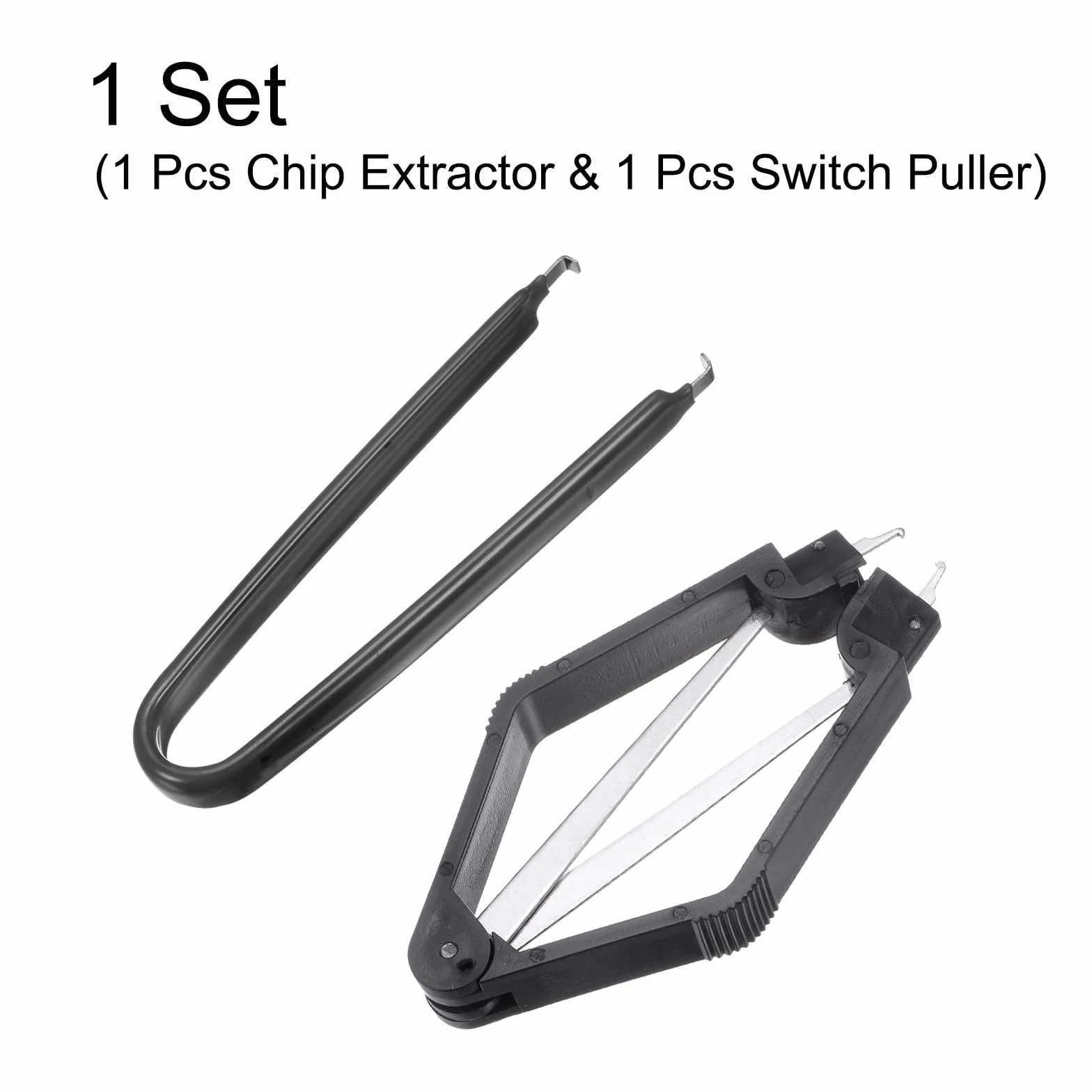 Estrattore di Chip IC 100mm Acciaio Inossidabile Nero per Scheda Madre 2pz