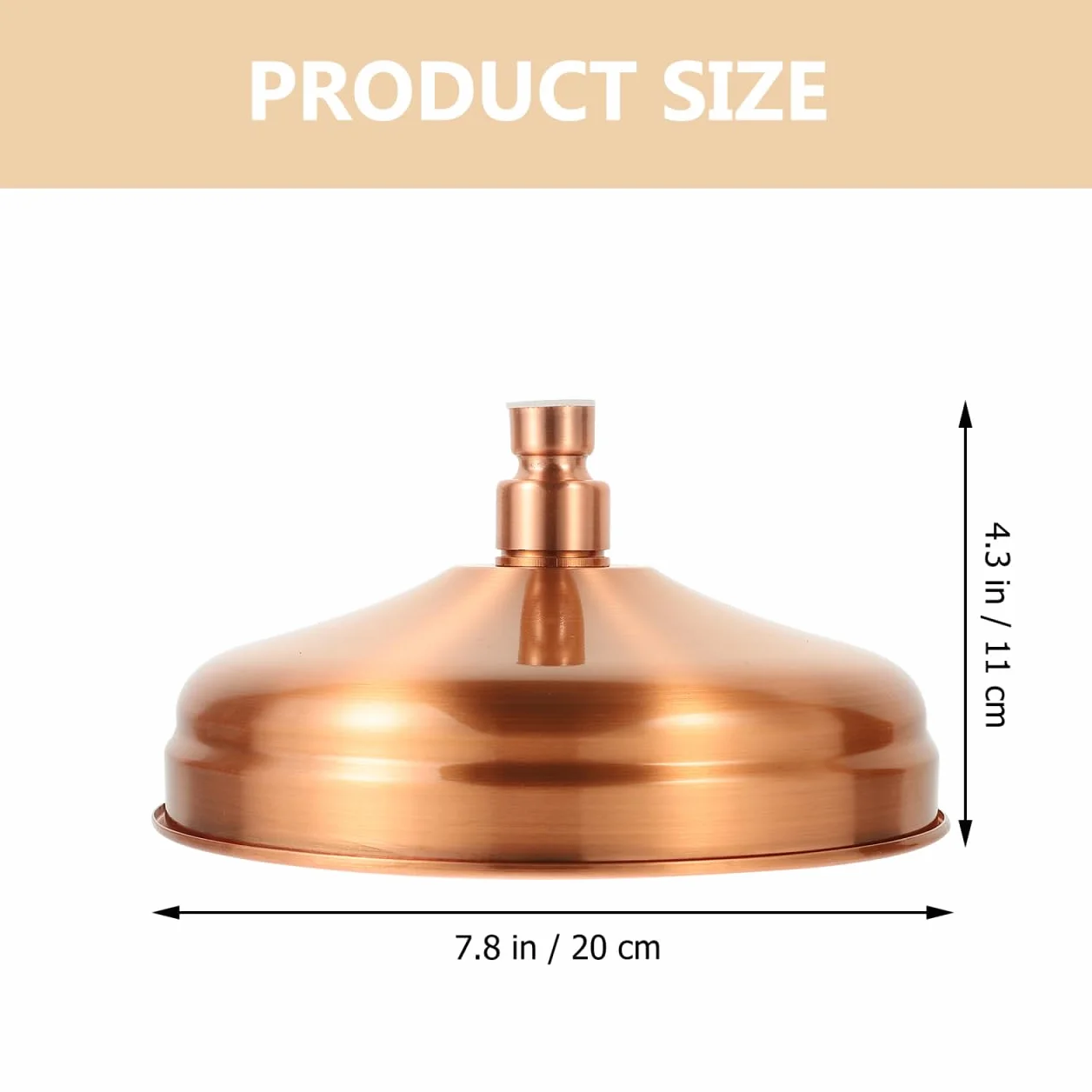Housoutil Soffione Doccia in Rame Antico 7.87 Pollici Soffione Doccia Vintage Con Ugelli in Silicone Per Bagno Stile Retrò Facile Installazione E Alta Pressione Per Rilassanti Momenti