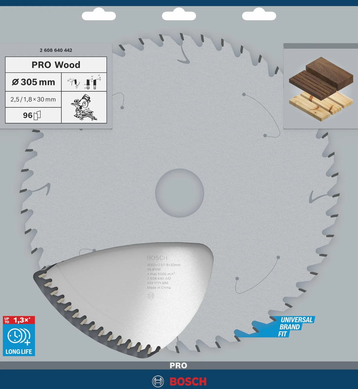 Bosch Lama per Sega Circolare PRO Wood a Filo per Troncatrici