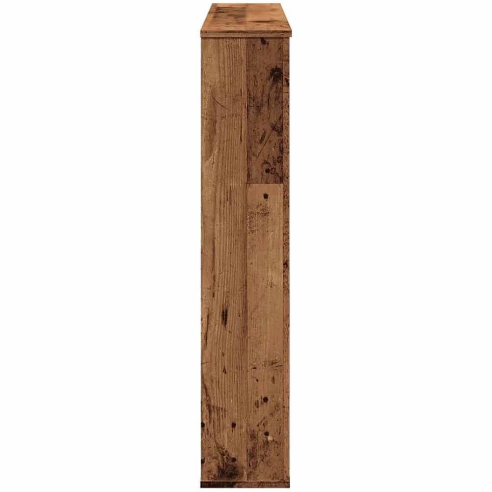 Cornice per camino, effetto legno antico, 100 x 20 x 100 cm, per soggiorno