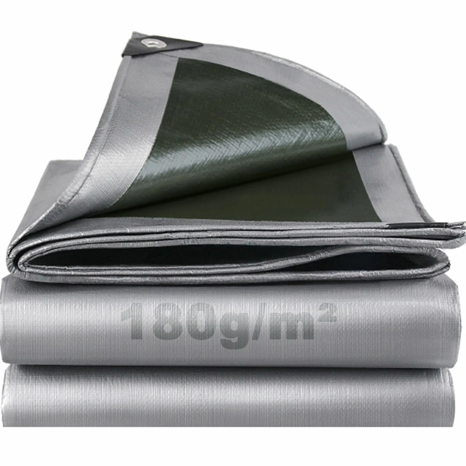 Telo Impermeabile Esterno 2x3m 180 g/m² PE con Rinforzato Occhielli, Telone Resistente ai Raggi UV Agli Strappi, Telo Protettivo Copertura Multiuso per Mobili da Giardino Barche Legno Piscina Camion