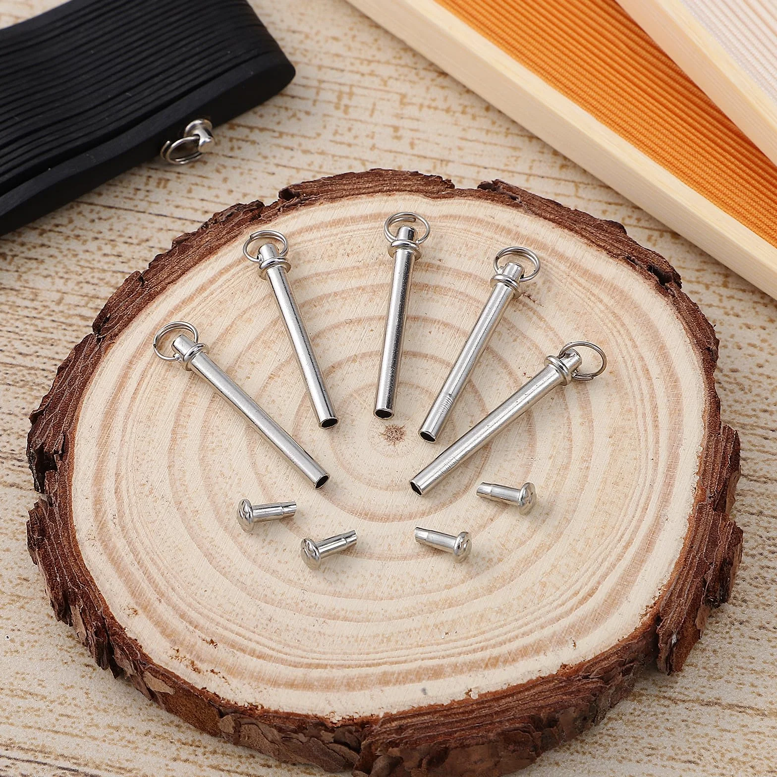 Kit di Riparazione Struttura per Ventaglio Pieghevole 5 Set Rivetti Dadi Inossidabile