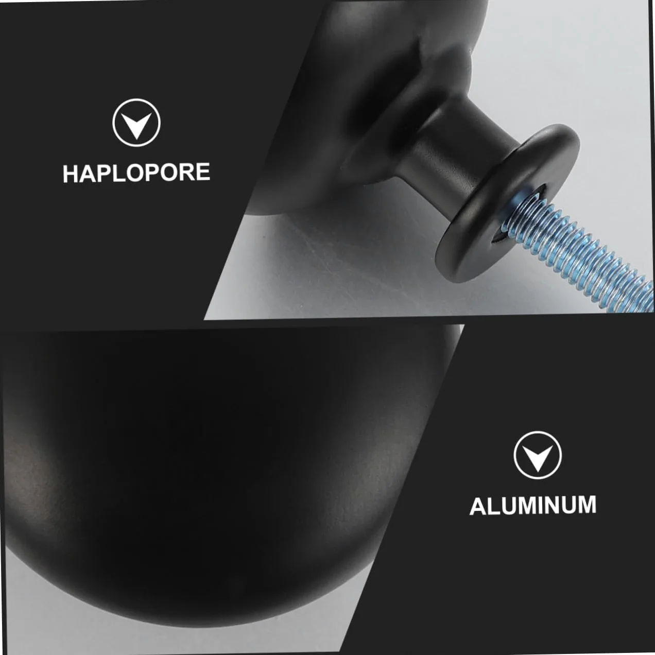 3 Set Pomelli Armadio Alluminio Nero Maniglie Rotonde Per Mobili Multifunzionale Facili Da Installare Resistenti E Sicuri Per Armadietti Comò E Librerie 12 Pezzi*3
