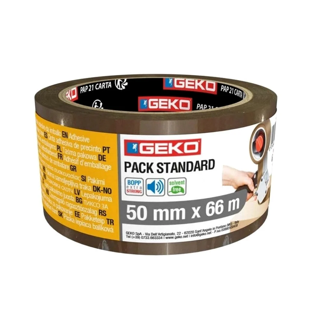 Generico Nastro Adesivo Marrone 50 mm x 66 m, Nastro Imballaggio Avana per Spedizioni, Trasloco e Scatole, Alta Resistenza – Disponibile in 1, 6 o 36 Rotoli (36)