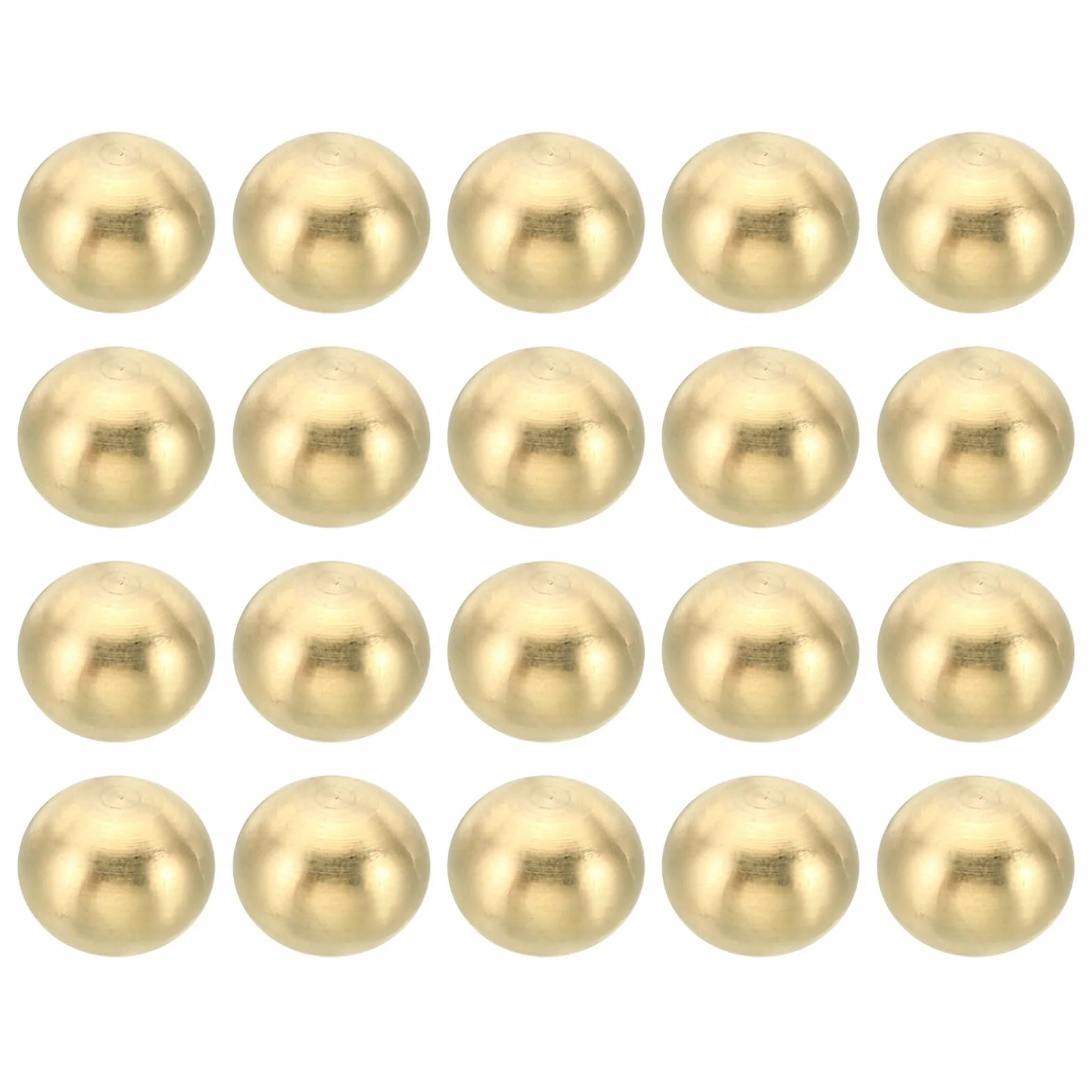 PATIKIL M4x0.7 Filettatura Tappo Dadi Manopola 20 Pacco Ottone Sfera Lampada Decorazione 10mm