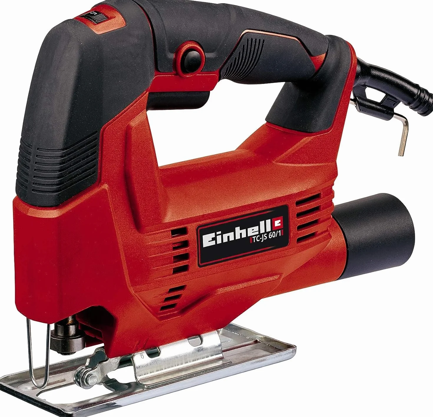 Einhell Seghetto alternativo TC-JS 60/1 (tensione 220-240 V, 400 W, oscillazioni al min. 1000-3000, max taglio legno 60 mm, plastica 10 mm, metallo 6 mm, cambio lama manuale)