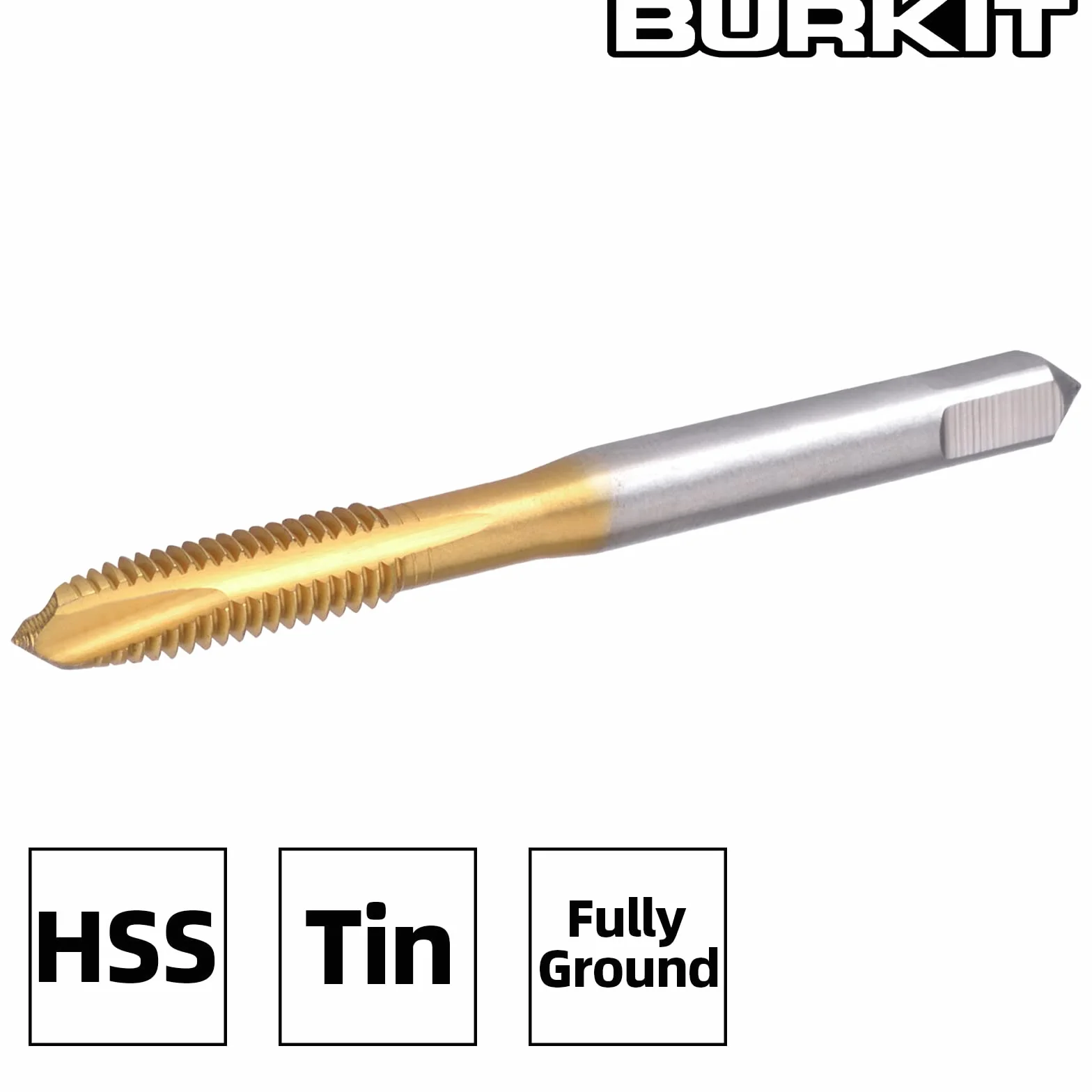 Burkit Maschio a spirale M5 x 0,5 HSS rivestimento in titanio