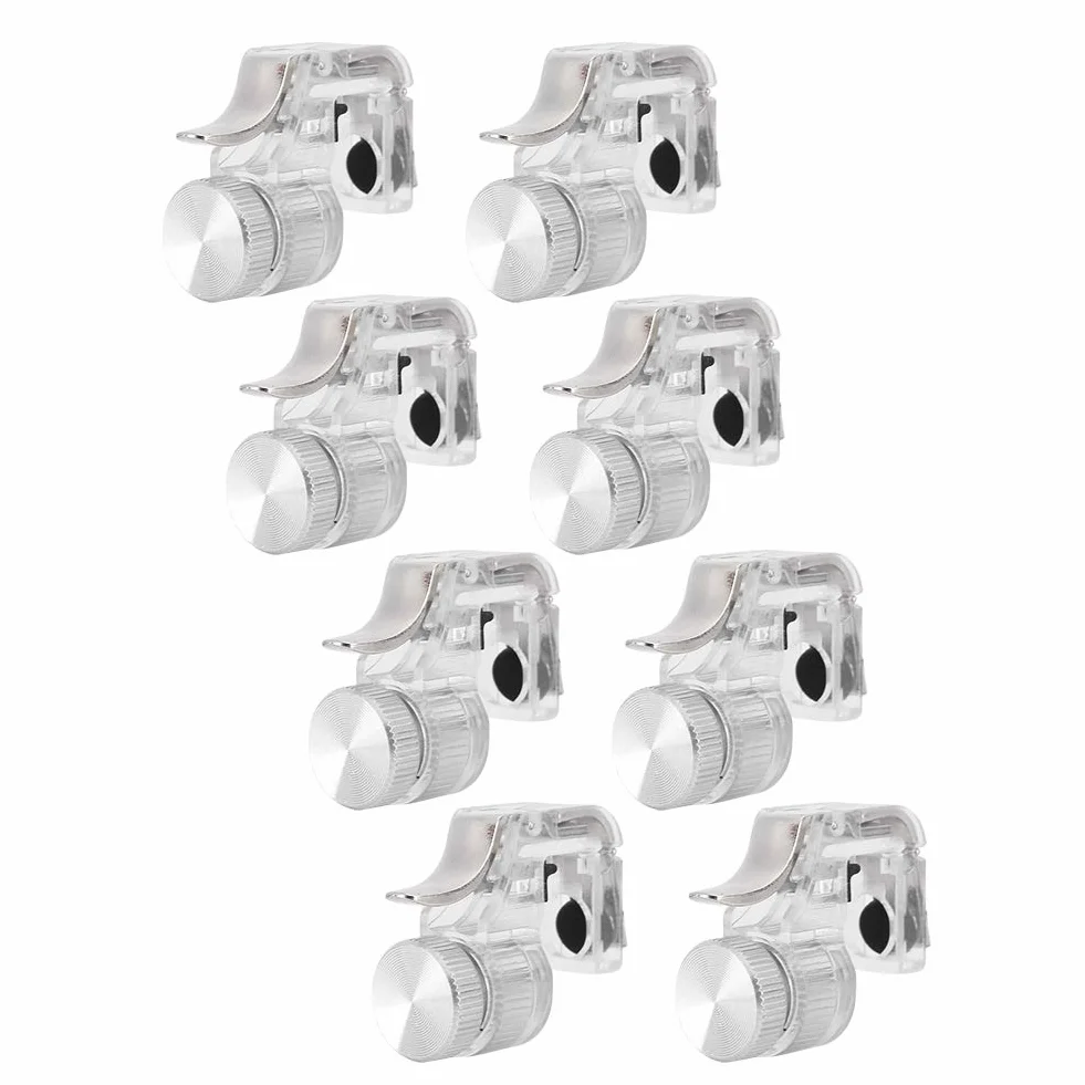 Controller di gioco mobile PUBG, 8 Pcs R11 Pulsante per assistente a quattro dita a quattro dita Controller per grilletto per riprese mobili per PUBG, Joystick per giochi mobili smartphone(Argento)