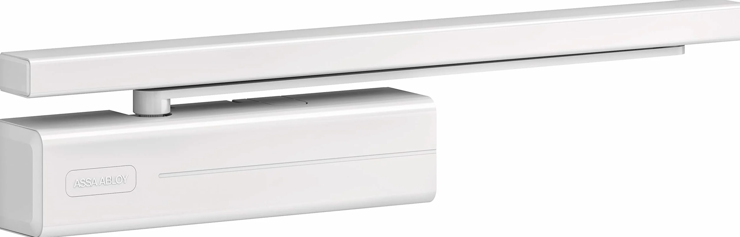 Tesa Assa Abloy DC500-D9016 Chiudiporta con Guida Scorrevole per Porte, Bianco, DC500