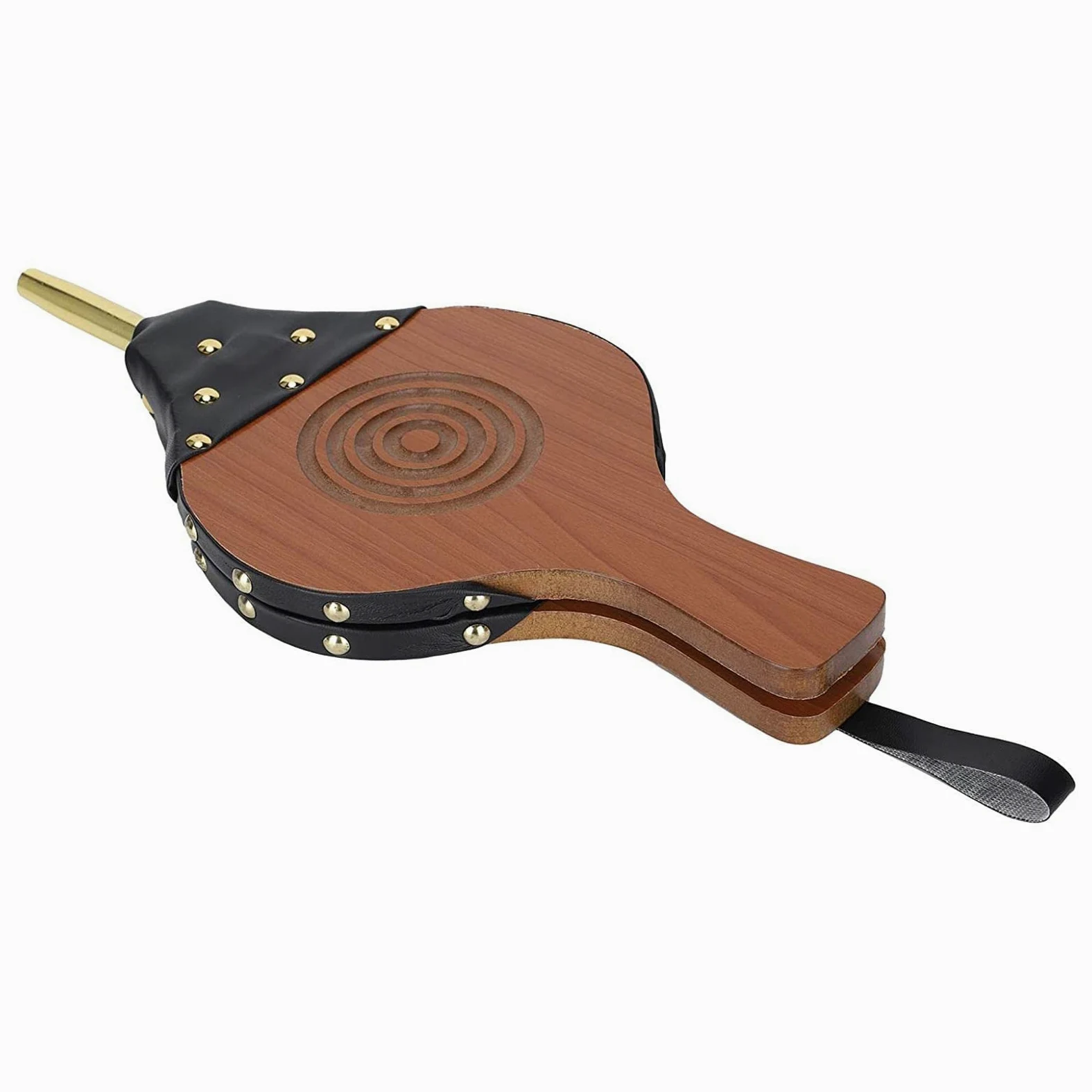 Soffietto in legno, soffietto for camino in ergonomico in pelle di grandi dimensioni for Soffiatore manuale for griglia for in con cinghia