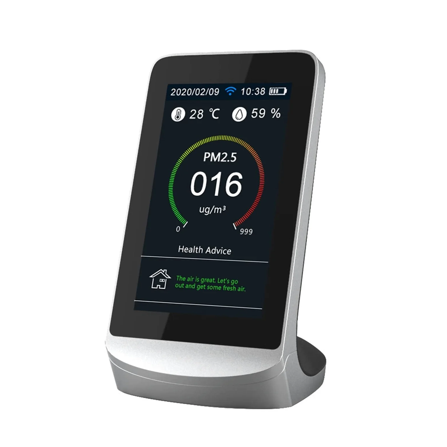 Monitor gas, rilevatore perdite gas, Rilevatore di anidride carbonica Rilevatore di qualità CO2 Rilevatore di qualità d-ell'aria Tuya Smart WiFi Collegamento Versione inglese per casa, camper, fognatu