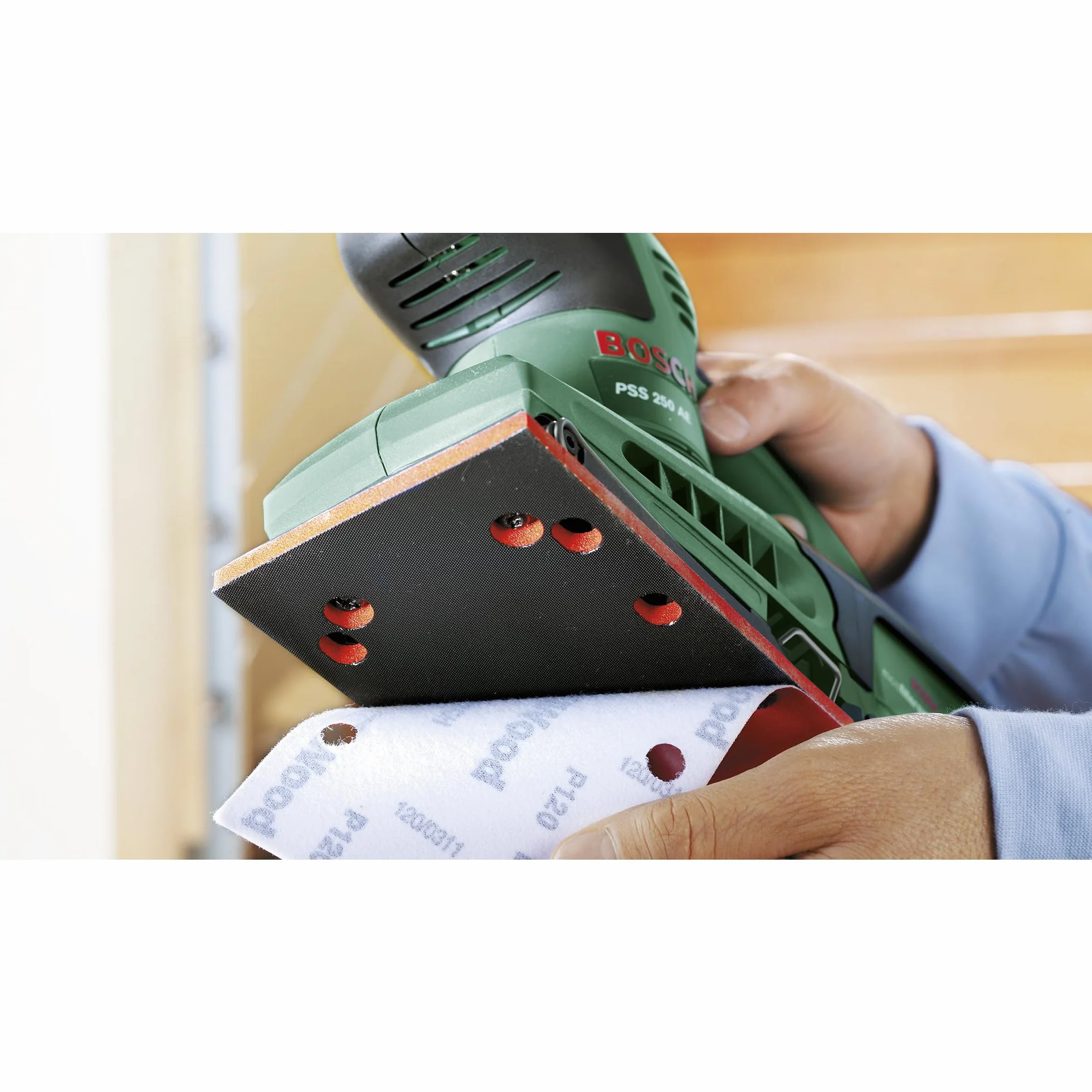 BOSCH PSS 250 AE Levigatrice vibrante 250 W z valigetta i 25 fogli abrasivi