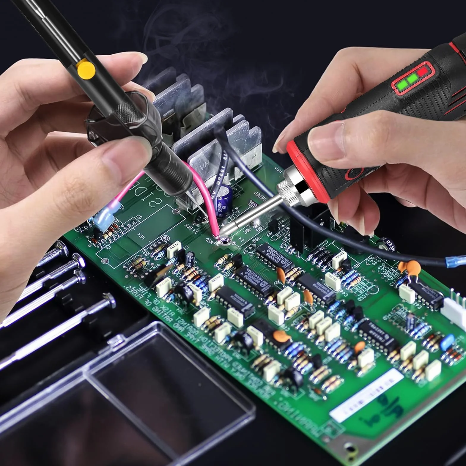 Saldatore A Stagno Senza Fili,Saldatrice Elettrico A Stagno,Carico Usb,Con 2 Consumo Di Saldatura Di Sostituzione,200-480 ℃,Ferro Di Saldatura Portatile Per Riparazione