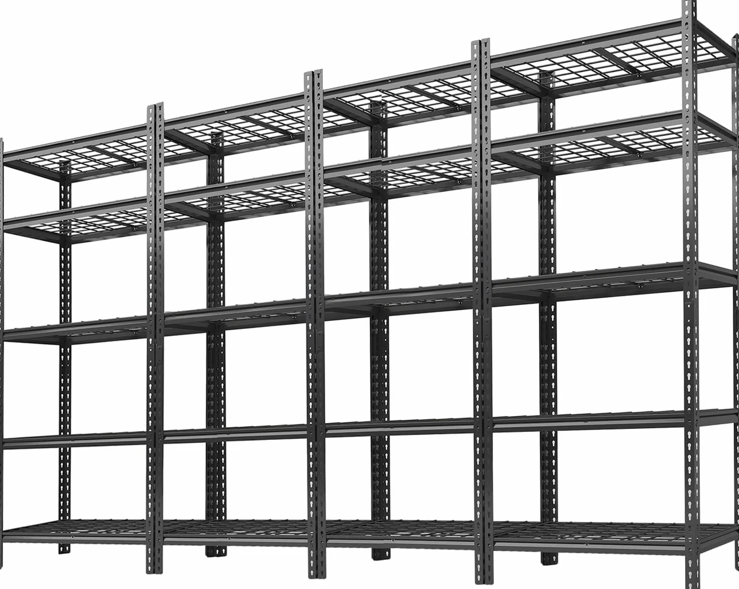 Scaffalatura per garage, 997,9 kg, regolabile, in metallo, resistente, a 5 ripiani, per garage, cucina, dispensa, magazzino, cantina, 91,4 x 40,6 x 182,9 cm (larghezza x profondità x altezza