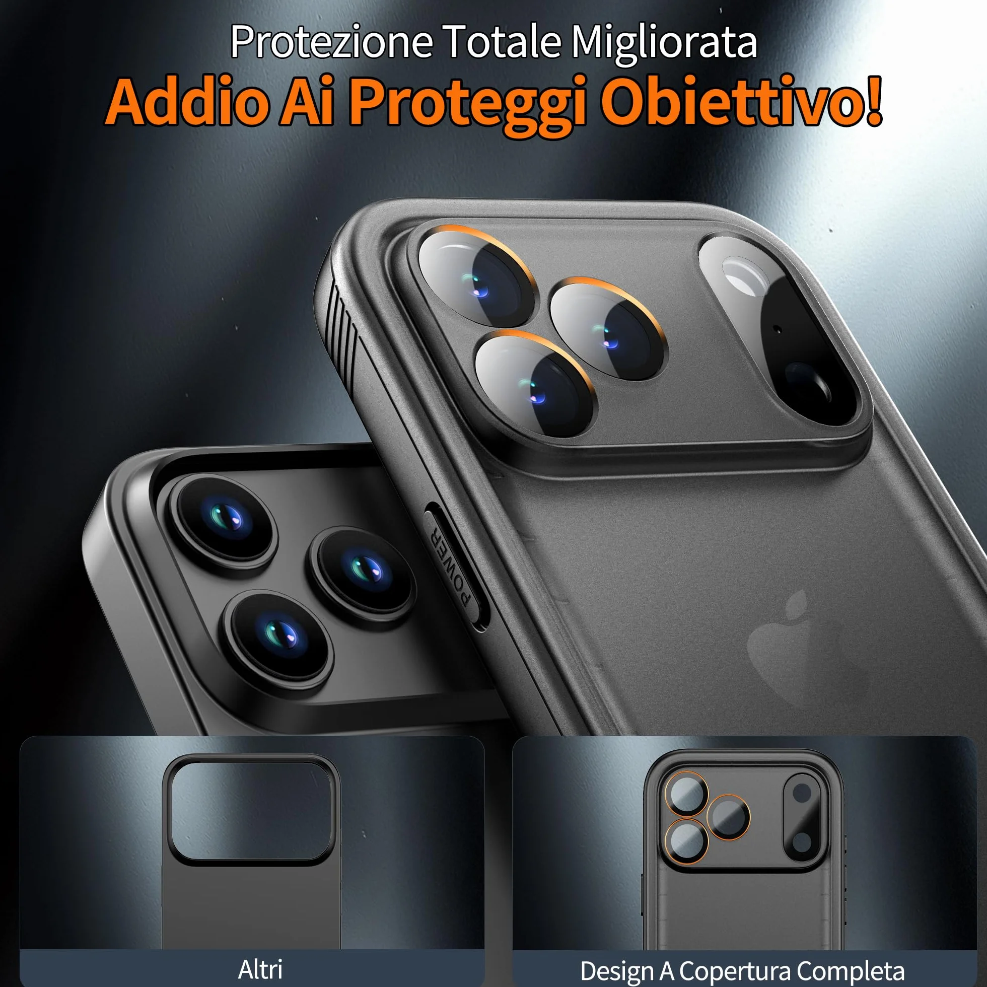 Cozycase TOP Cover Protettiva Per iPhone 17 Pro Impermeabile Antiurto IP68 Subacquea Antipolvere 360 Completa integrale Militare Rigida Rugged Custodia Resistente i Phone 17Pro Anti Urto Waterproof