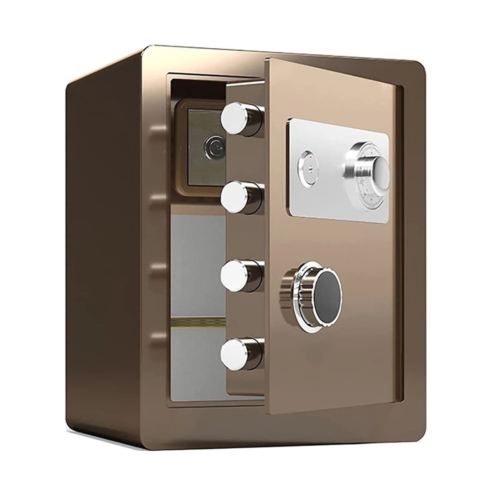 Casseforti Impermeabili Cassetta di Sicurezza con Serratura a Combinazione in Acciaio, Armadietto ignifugo e antifurto, Scatola Portadocumenti per Piccoli uffici, Altezza 25 cm/30 cm/45 cm per
