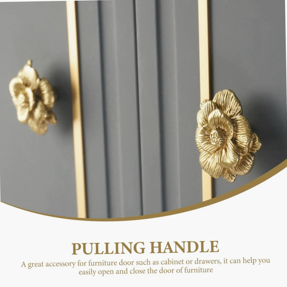 Housoutil 3 Maniglie Per Mobili in Rame Piccole Manopole Per Cassetti Maniglie Per Porte Di Mobili Maniglie Decorative A Forma Di Fiore Facili Da Installare Per Cassetti E Guardaroba.